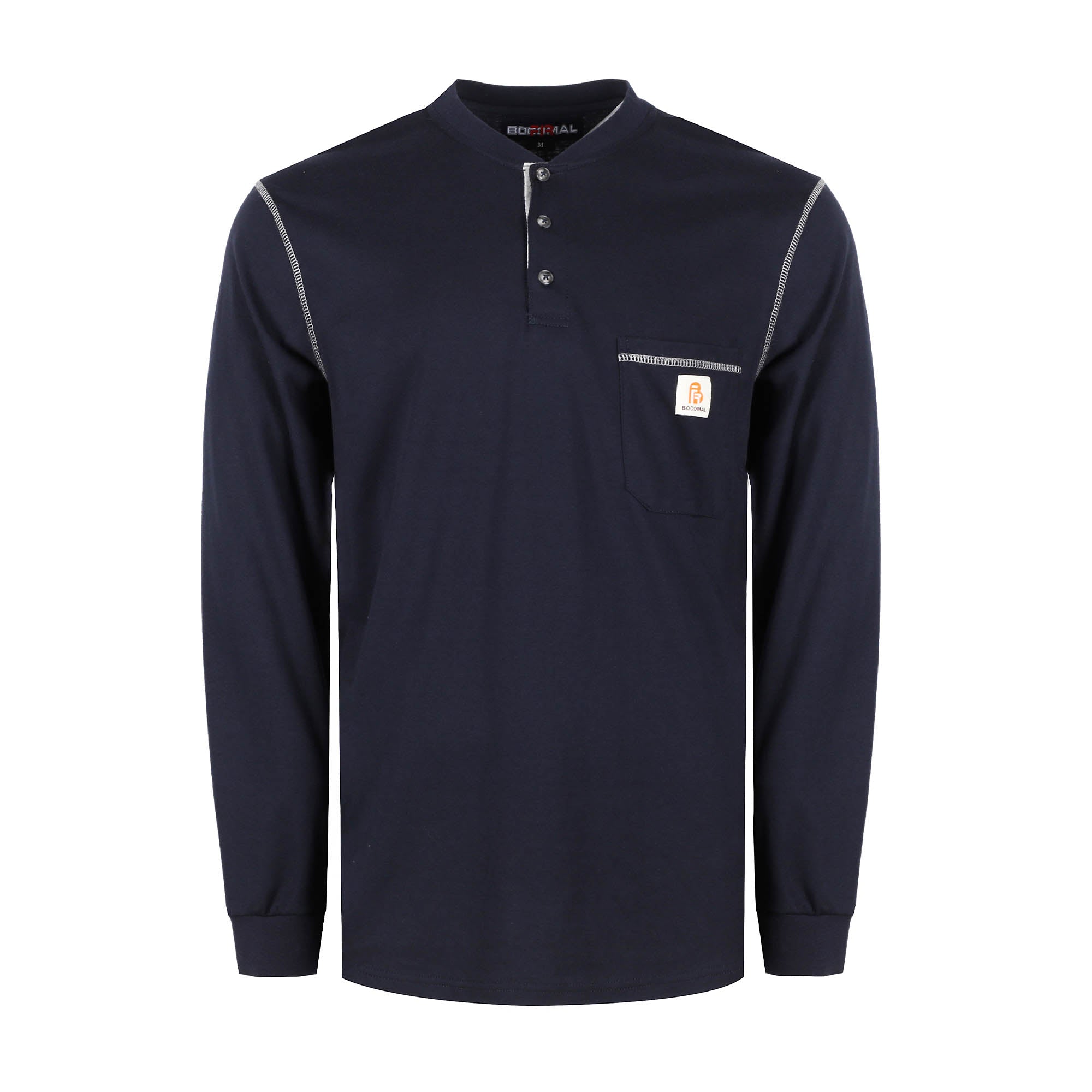 5.5OZ Button Pullover T-Shirts/Solid Color-2808