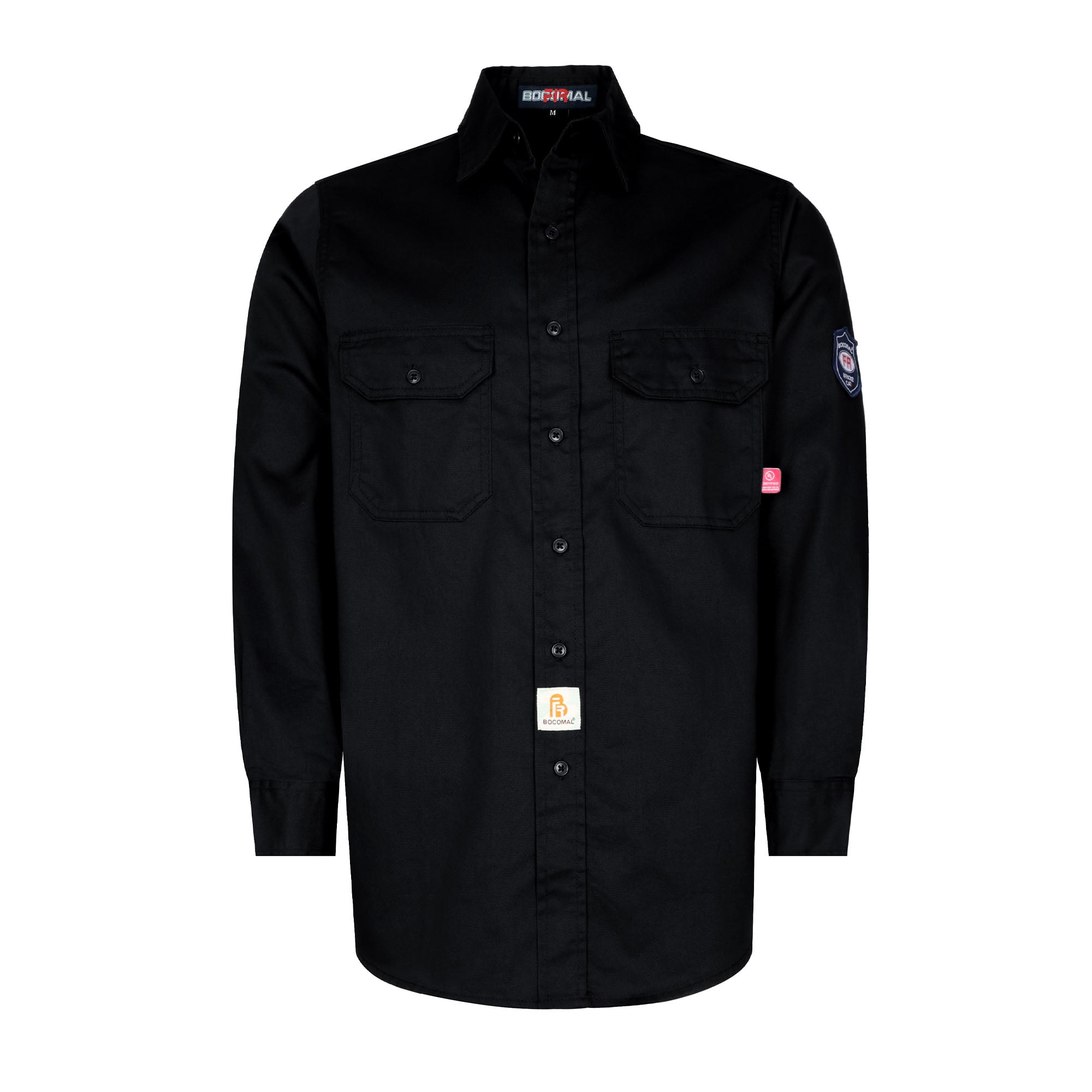 BOCOMAL Men's FR 6.5OZ Long Sleeve Twill Button Down Shirts BOCOMAL Men's FR 6.5OZ Long Sleeve Twill Button Down Shirts