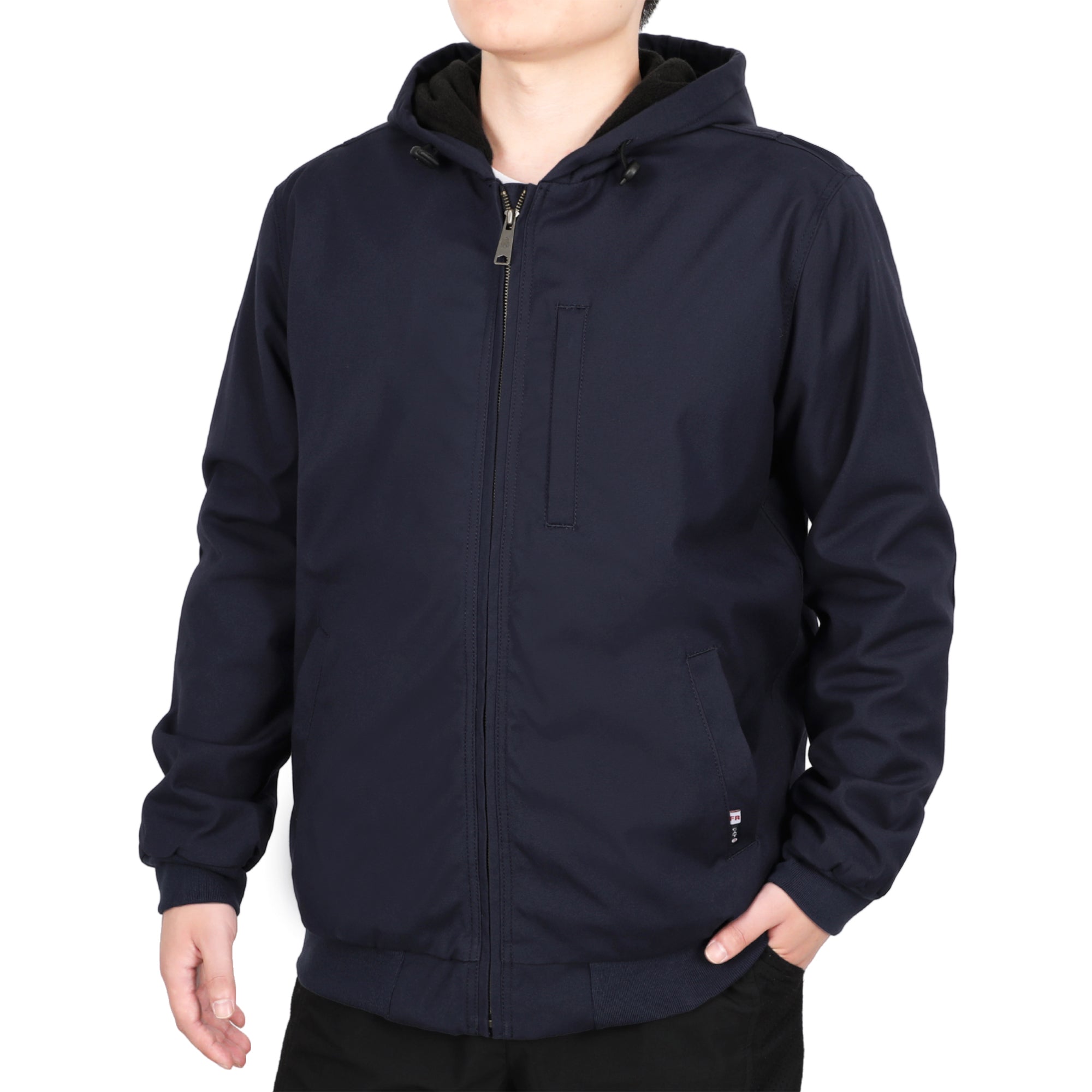 Heavyweight Canvas and Modacrylic Fleece Lined Hooded Flame Resistant Winter Work Coat NFPA 2112 CAT3-1432H