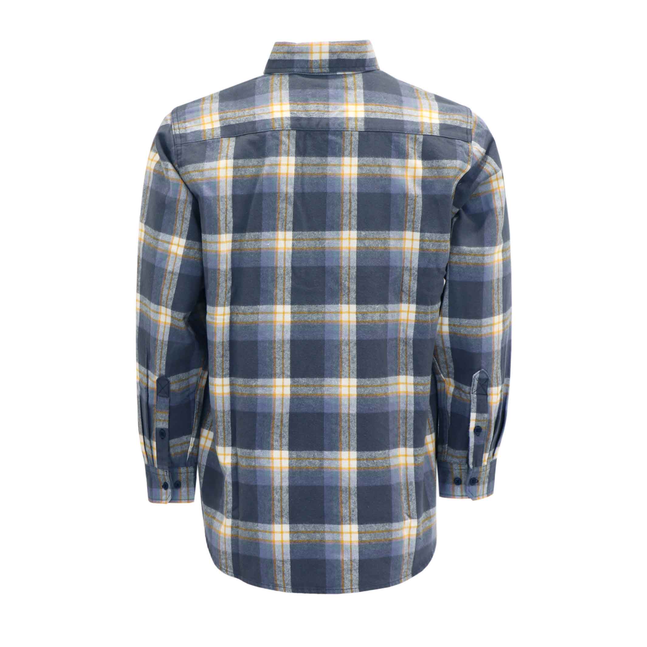 9.5OZ Plaid Flannel Shirts With Button(Final Sale)-3818