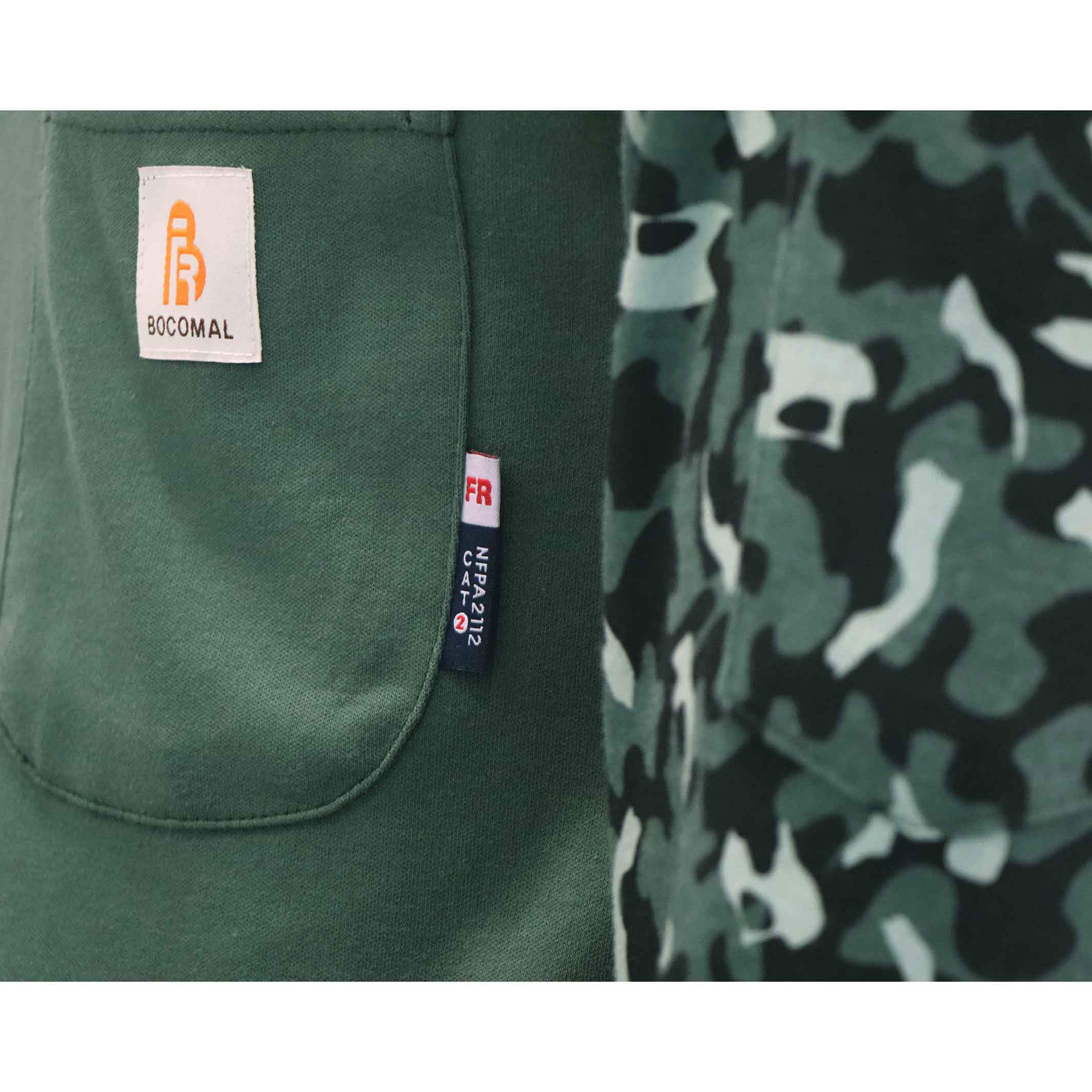 7OZ Button Pullover T-Shirt/Camouflage-5703