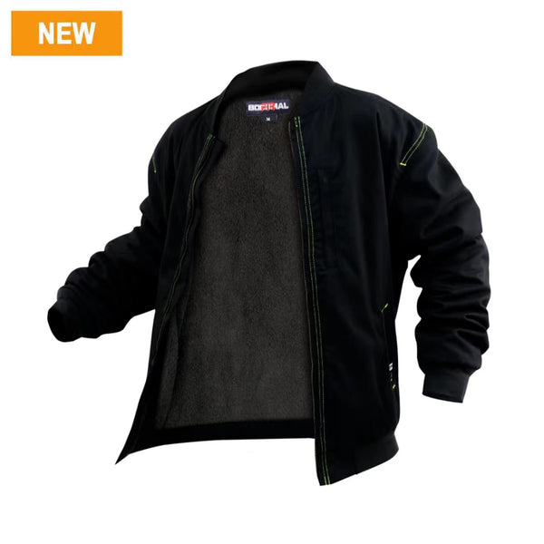 Lined Jacket Water/Rain Repellent and Oil Resistant(Fleece Lining)