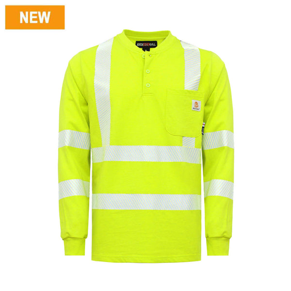 7OZ Hi Vis Shirts With 2Inch Tape(Normal Yellow)