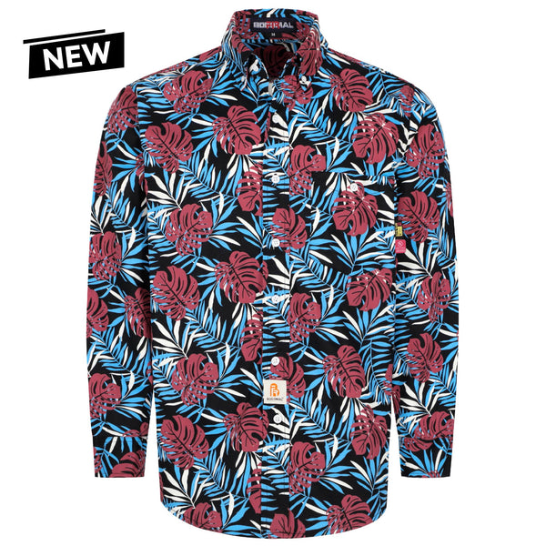 6.5OZ Printed Paisley/Hawaii Lightweight Button Down Flame Resistant Shirts