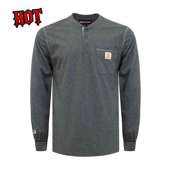 5.5OZ Button Pullover T-Shirts/Solid Color