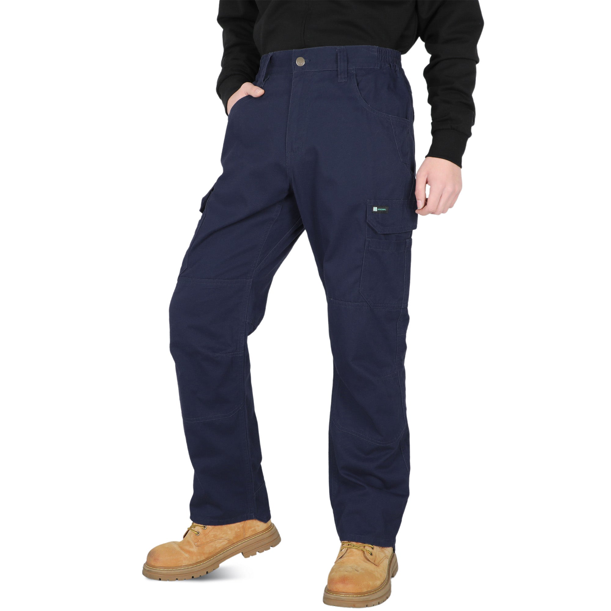 7oz Men's 12 Multi-Pockets 100% C Dura Comfort Water/Stain Resistant Work Cargo Pants - 031D