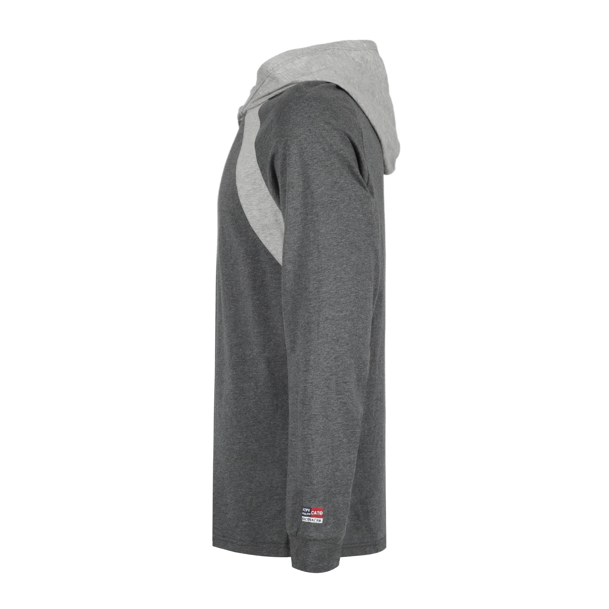 4.5OZ Buttonless Pullover T-Shirts/Contrast Fabric-4117