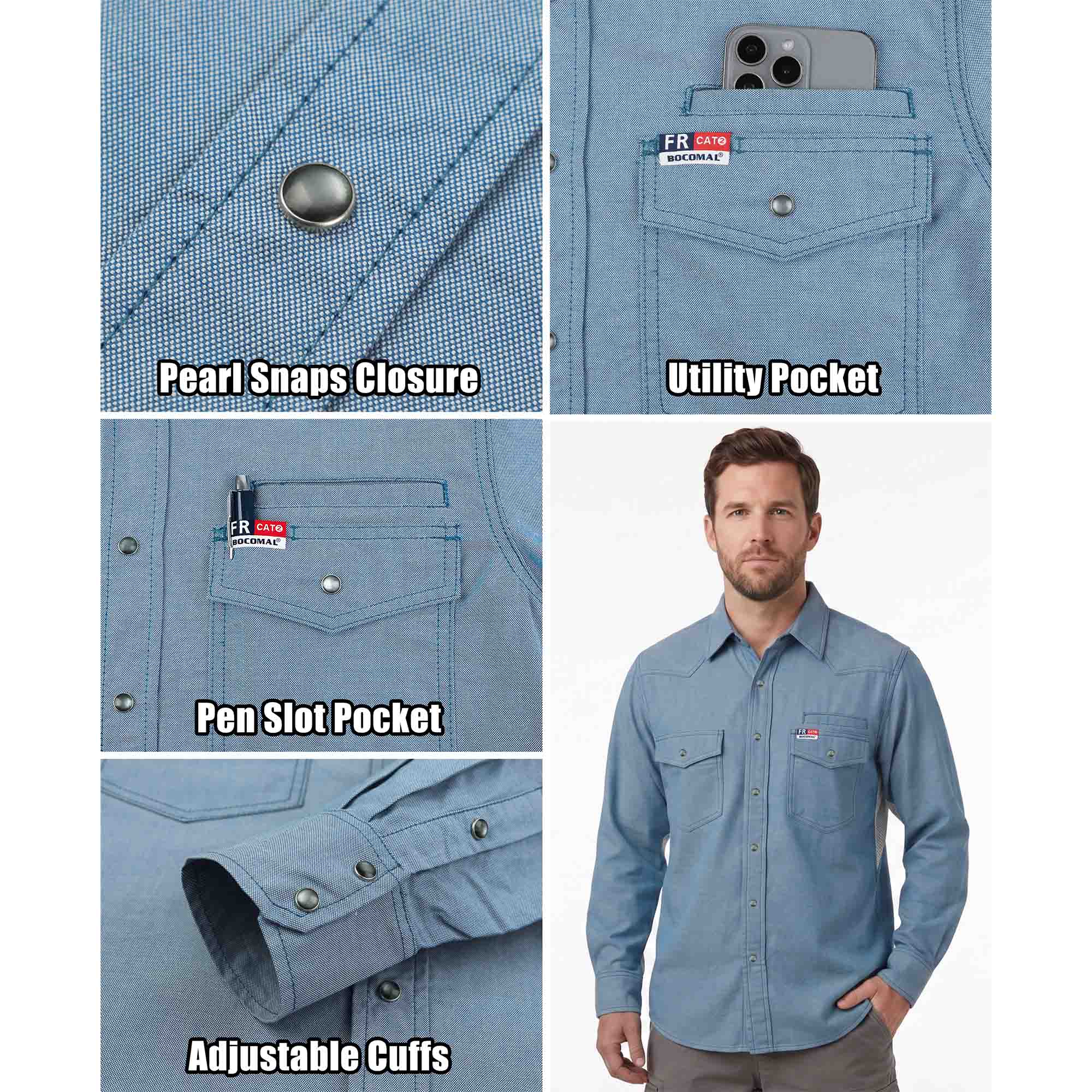 6.5OZ Dura-soft Duck Canvas FR Vented Shirts-0939M