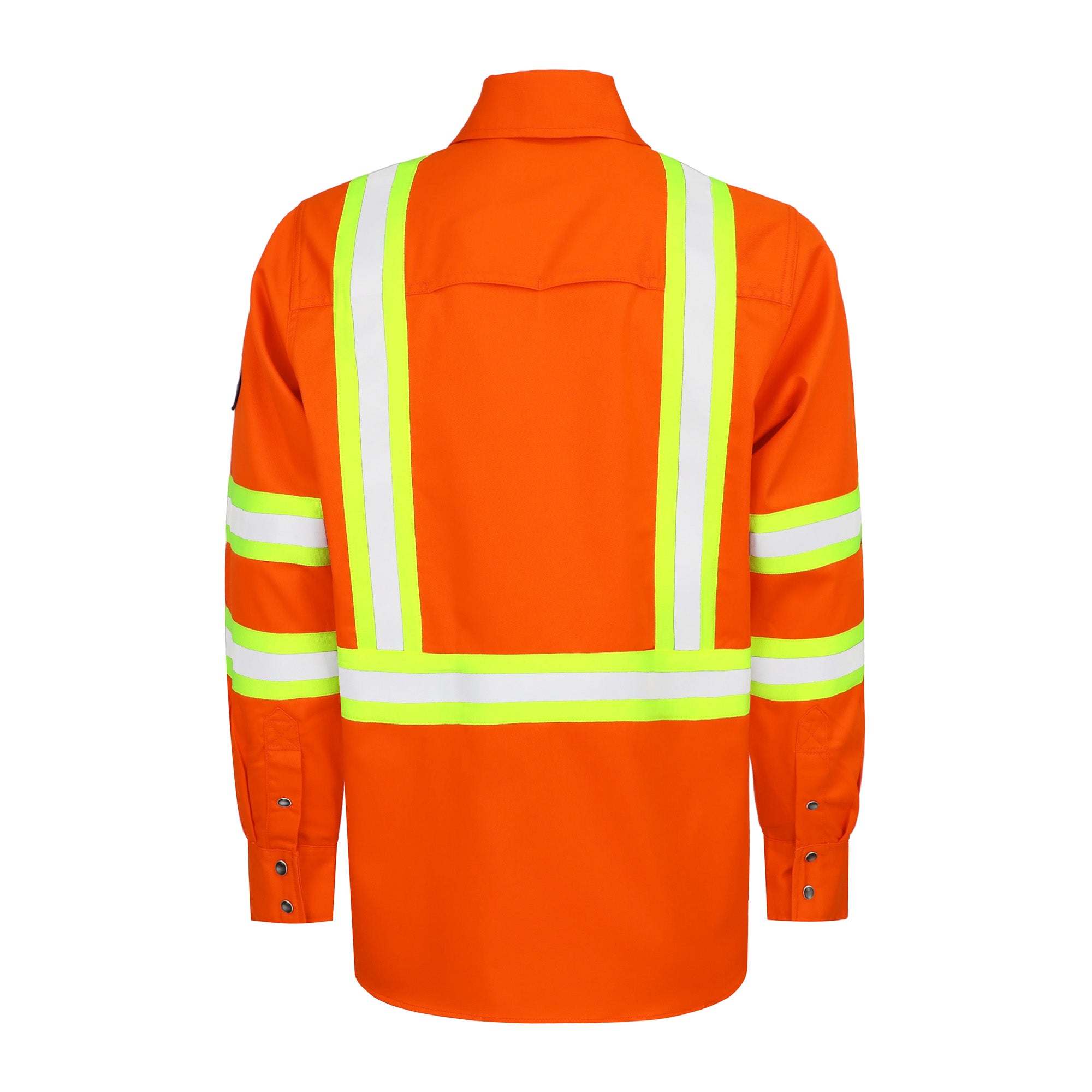 6.5OZ Lightweight Reflective High Visibility Breathable Mesh Vented FR Shirts - B207HV