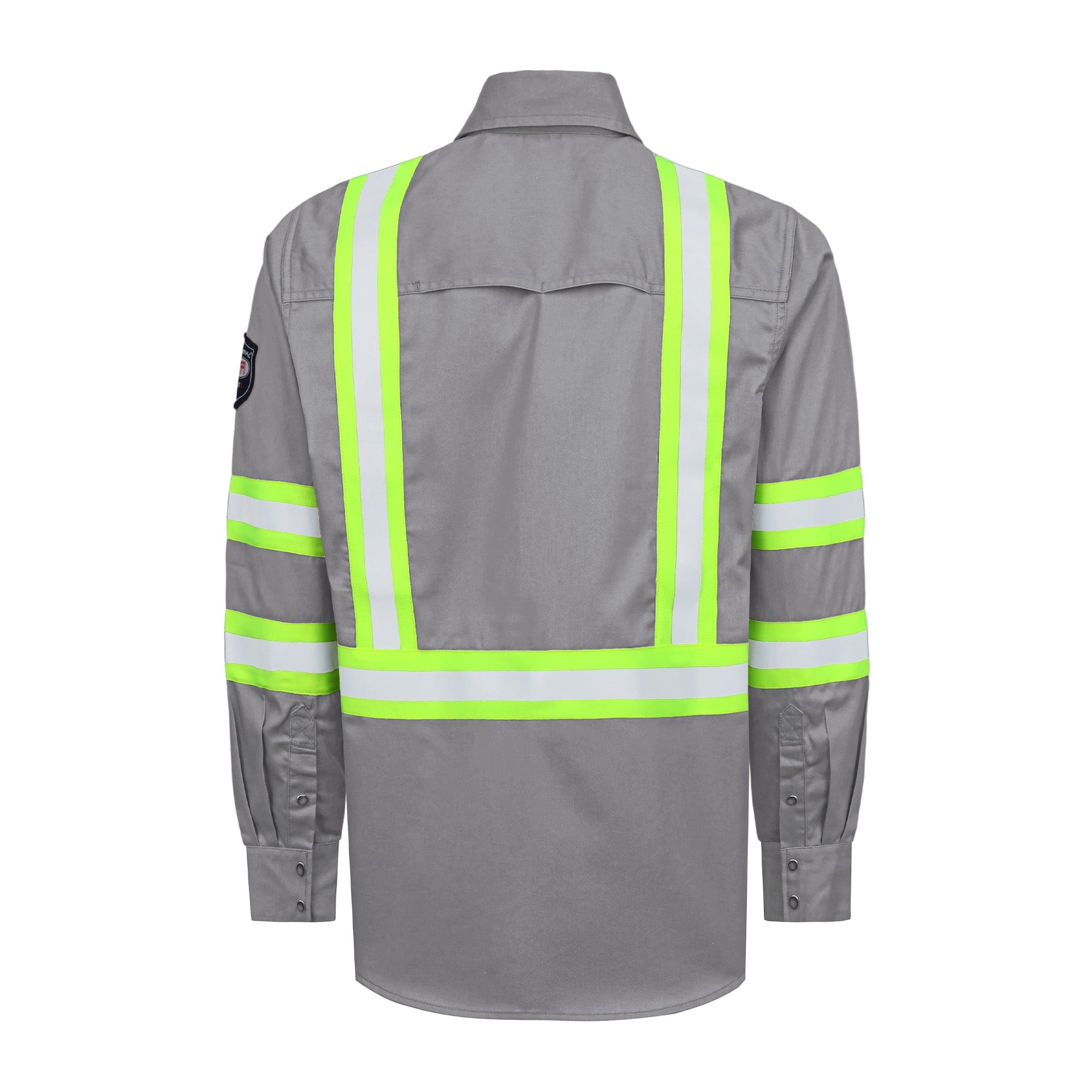 6.5OZ Lightweight Reflective High Visibility Breathable Mesh Vented FR Shirts - B207HV