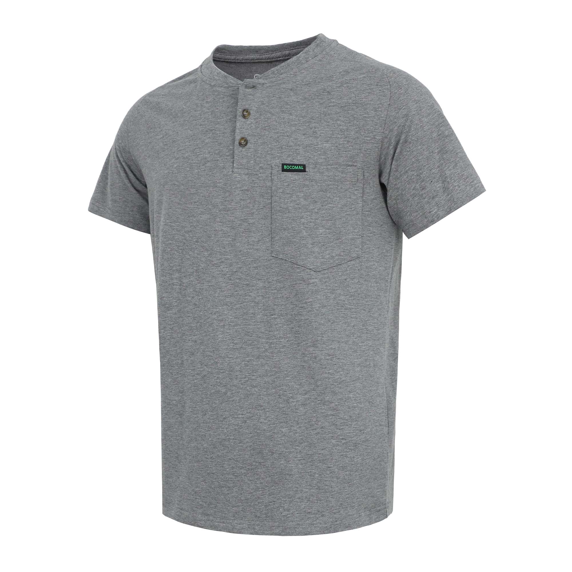 5.5OZ Lightweight Henley Short Sleeve T-Shirts(NON-FR) - TS011M