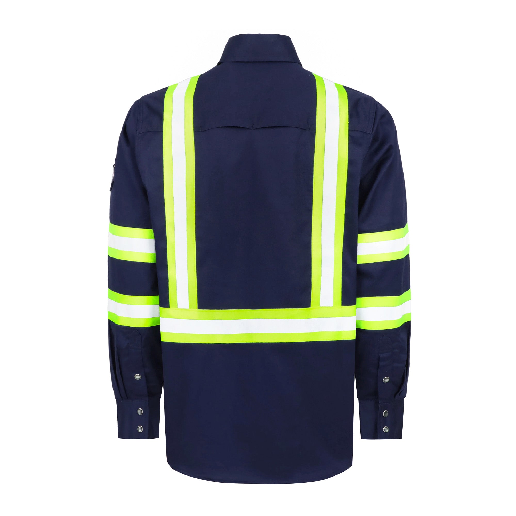 6.5OZ Lightweight Reflective High Visibility Breathable Mesh Vented FR Shirts - B207HV