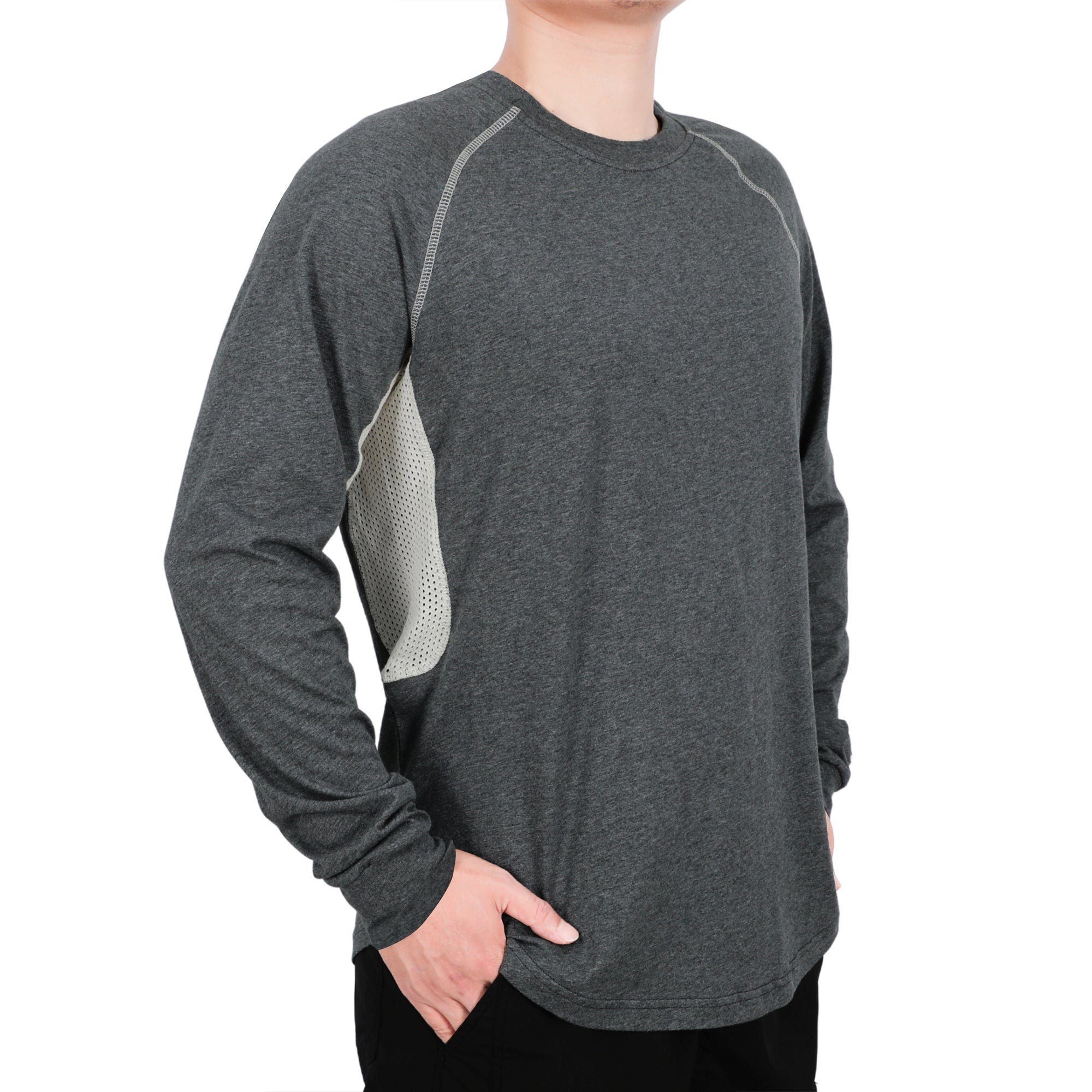 4.5OZ Vented Mesh Loose Fit EX Lightweight Flame Resistant Crew Neck T-Shirts-9717