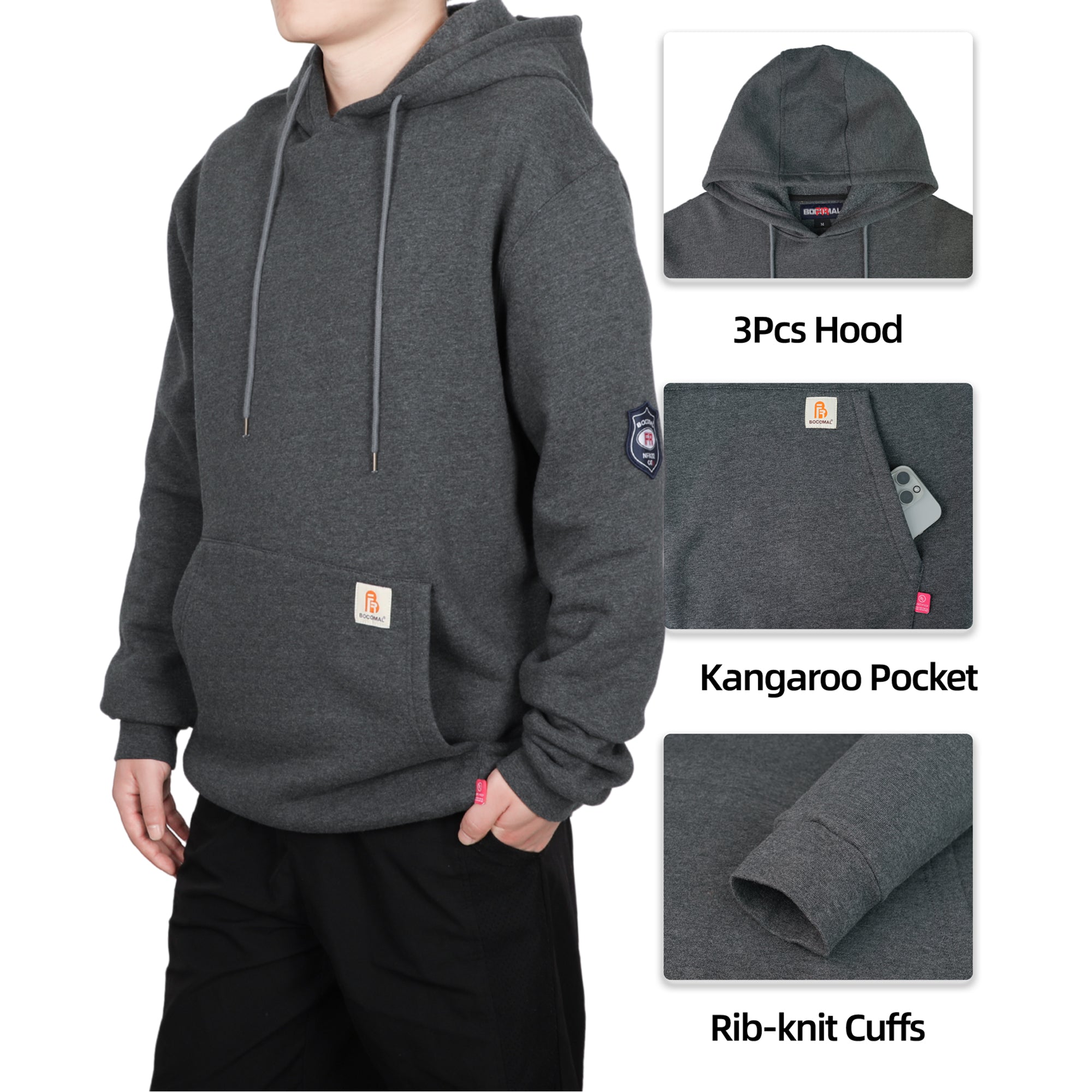 10OZ Classic Pullover Hoodies-2609