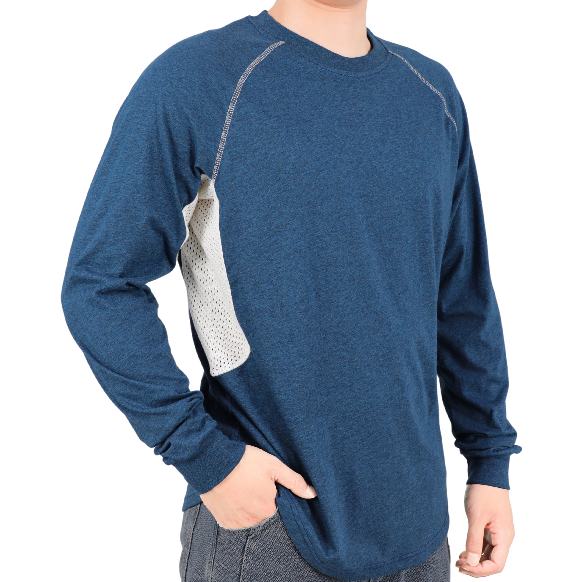 4.5OZ Vented Mesh Loose Fit EX Lightweight Flame Resistant Crew Neck T-Shirts-9717