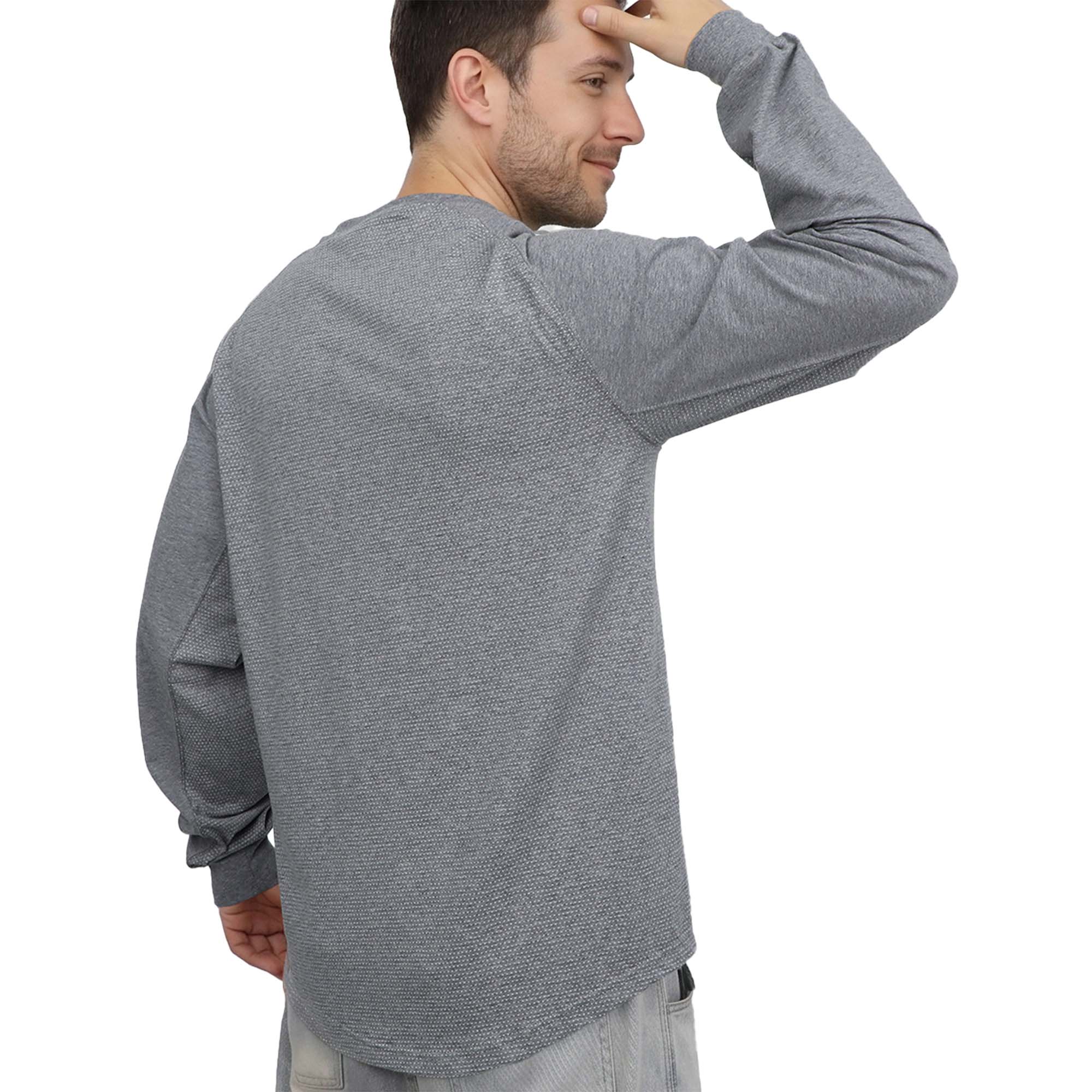 6OZ Henley Bird's-Eye Breathable Vented Mesh FR Tee-B535