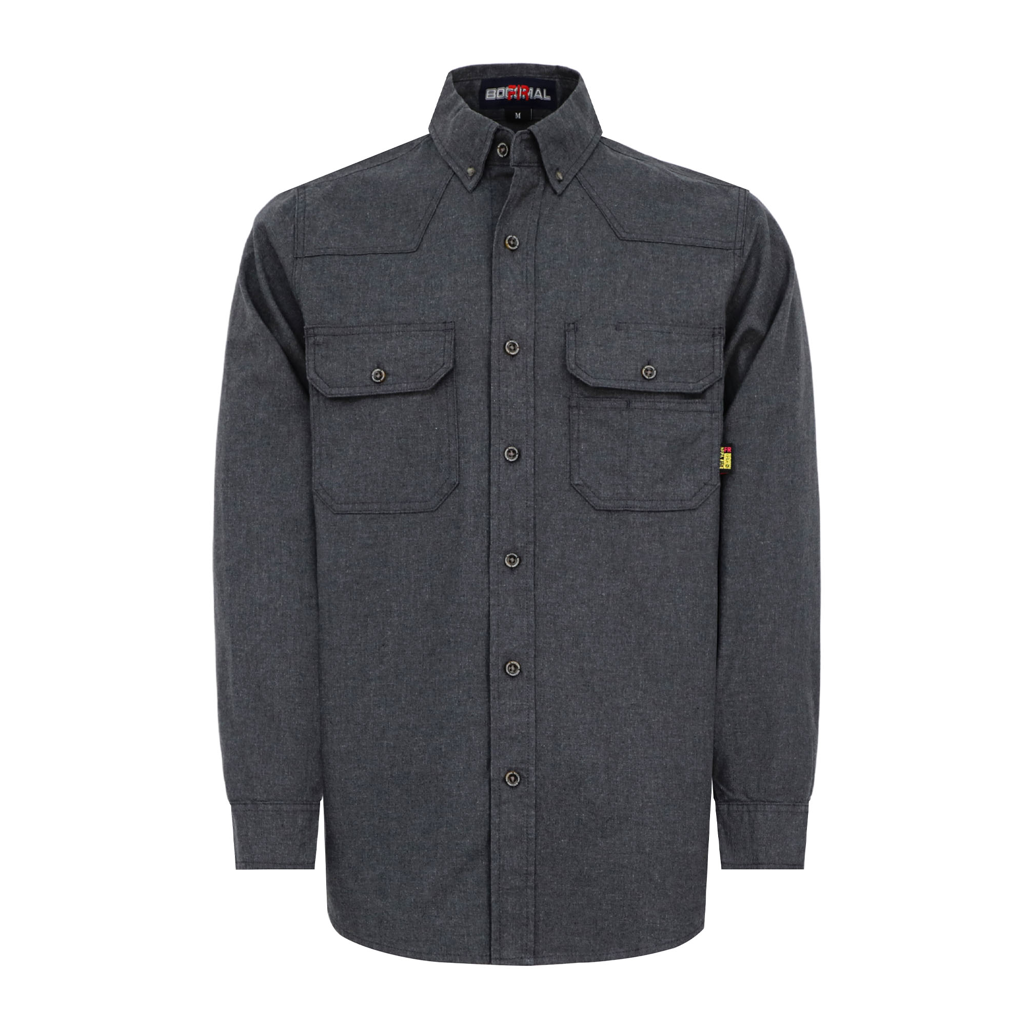 6.5OZ Dura-Light Soft Heather Duck FR Work Shirt -B639