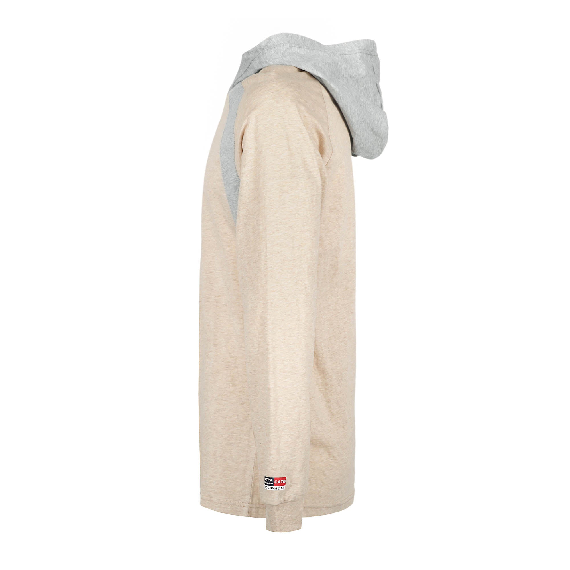 4.5OZ Buttonless Pullover T-Shirts/Contrast Fabric-4117