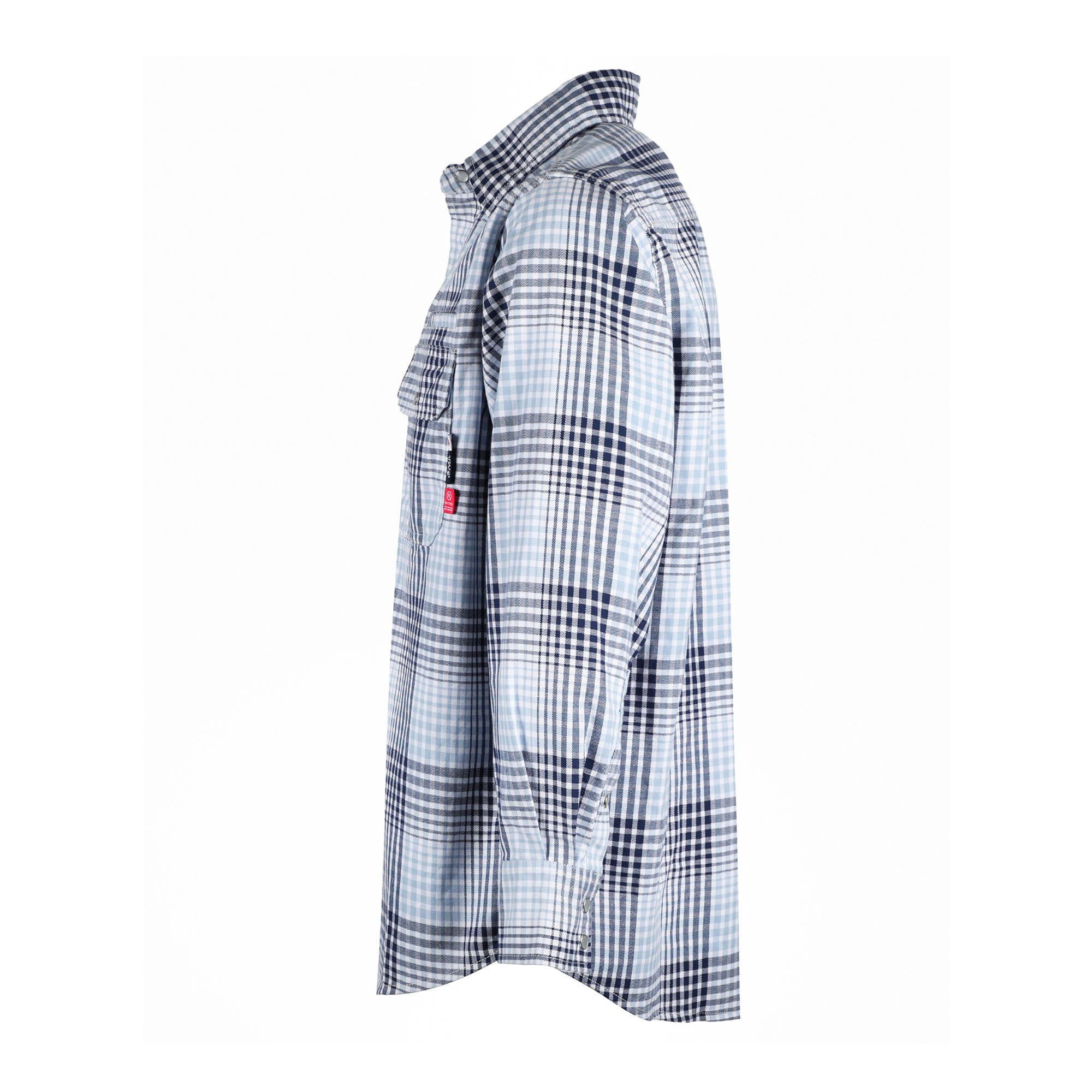 7.5OZ Printed Plaid Shirts With Metal Button(Final Sale)-3710