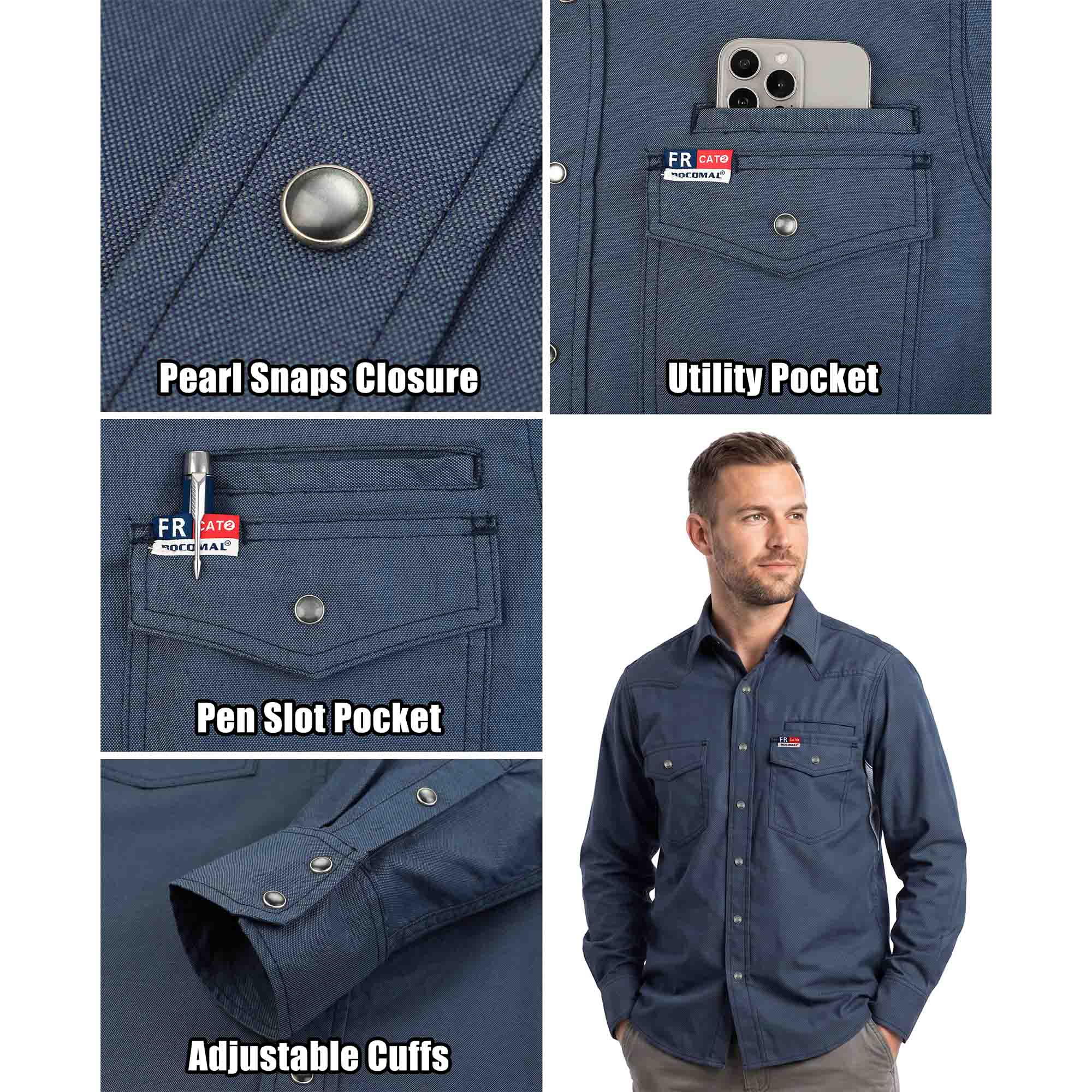 6.5OZ Dura-soft Duck Canvas FR Vented Shirts-0939M