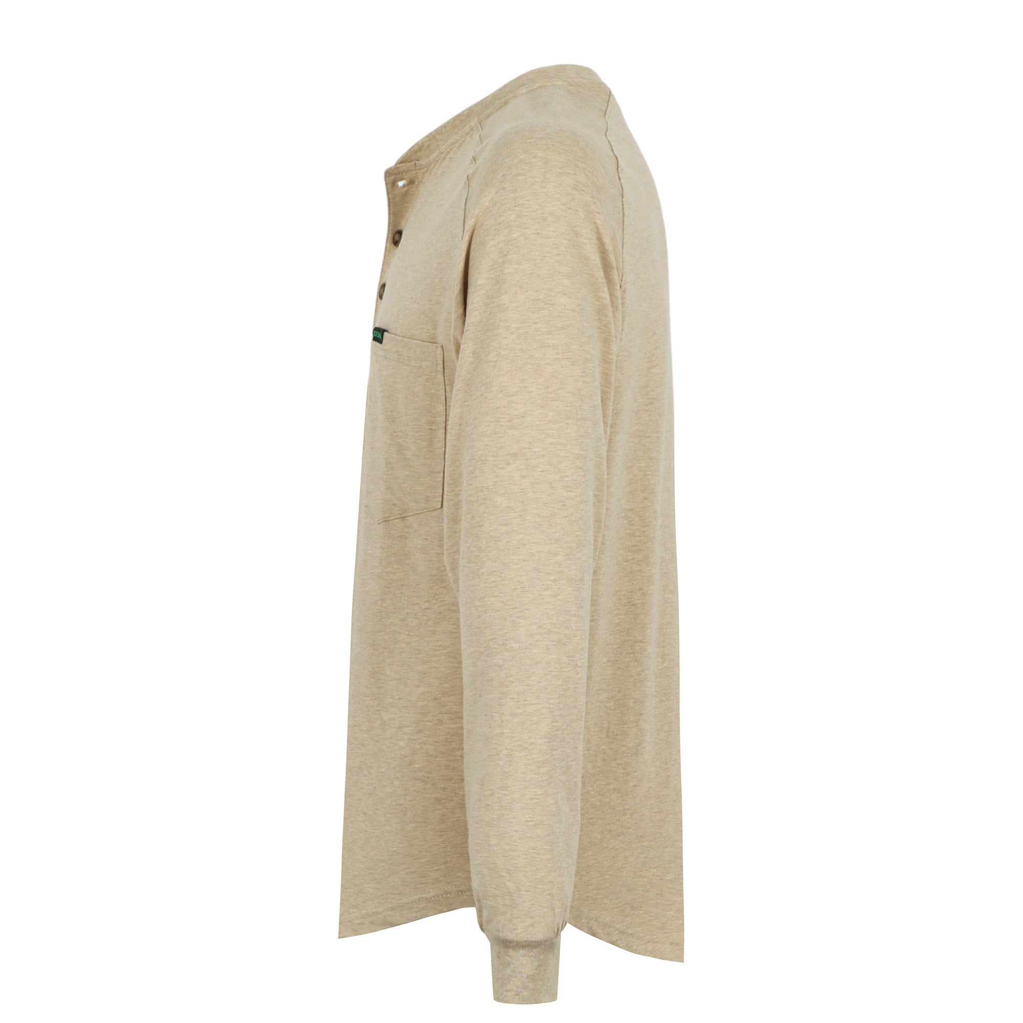 5OZ Men's Henley Soft Cotton Tencel Blended T-Shirt (NON-FR)-TS011B