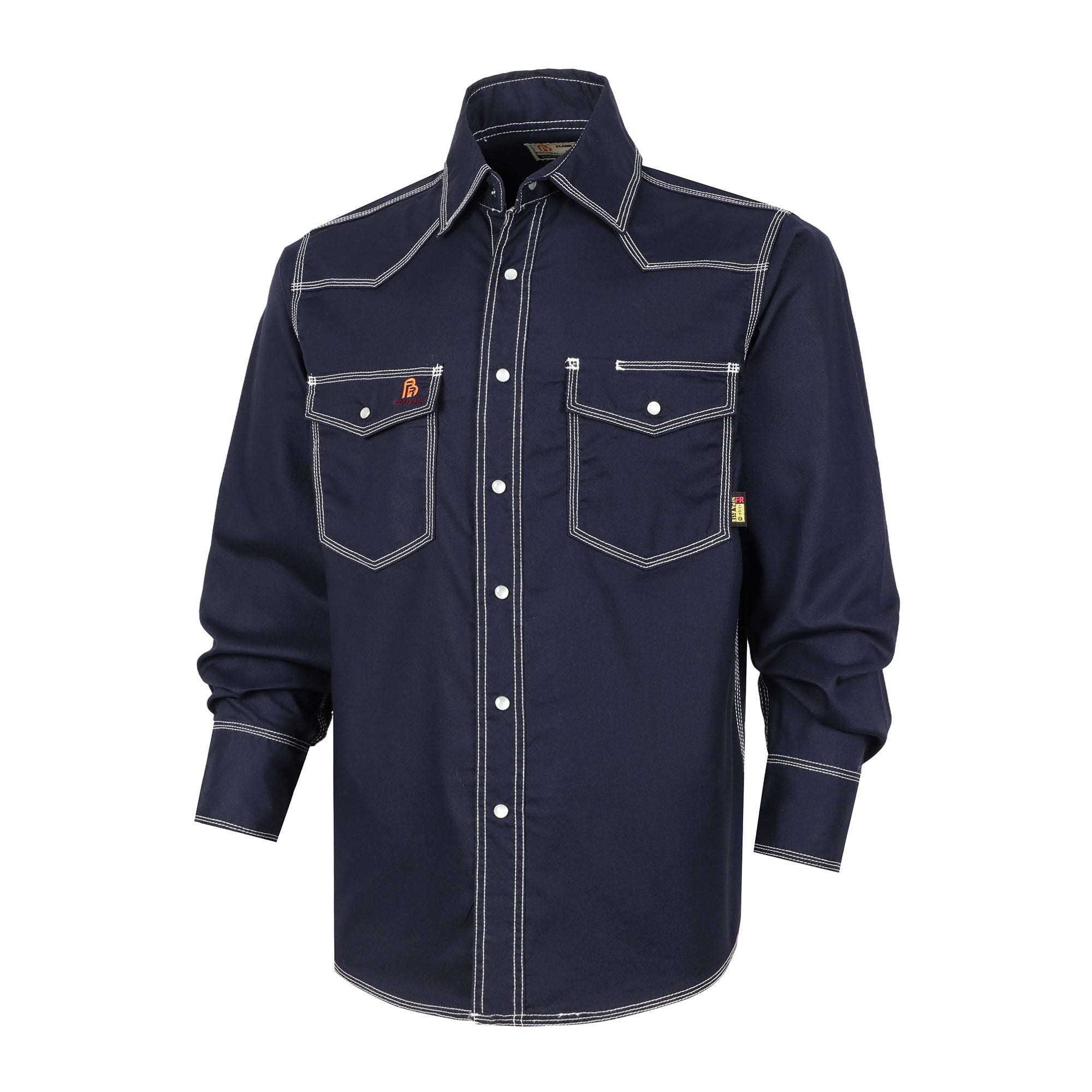 6.5OZ FR Work Shirt With Pearl Snap