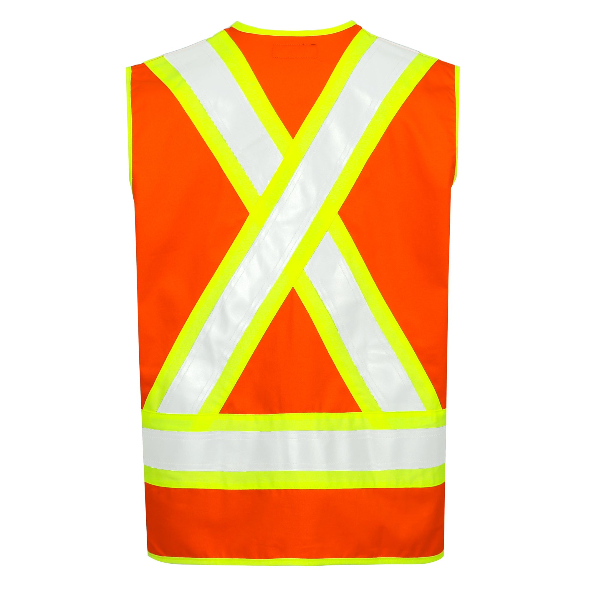 FR Vest Zipper 4”Tape Hi Vis/High Visibility ANSI/ISEA NFPA2112 CAT2 Flame Resistant Satety Workwear-3402HV