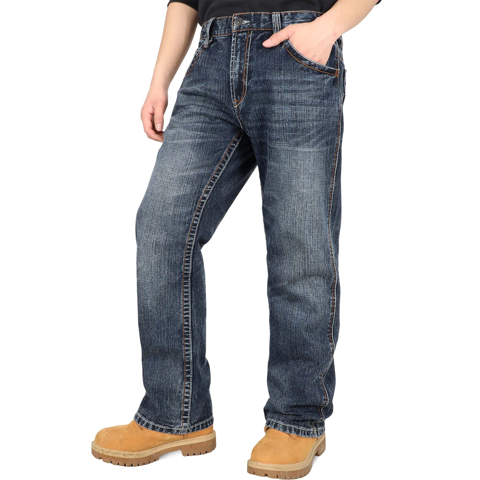13.5OZ Heavywight Dura-Rugged Slub Denim Jeans(NON-FR)