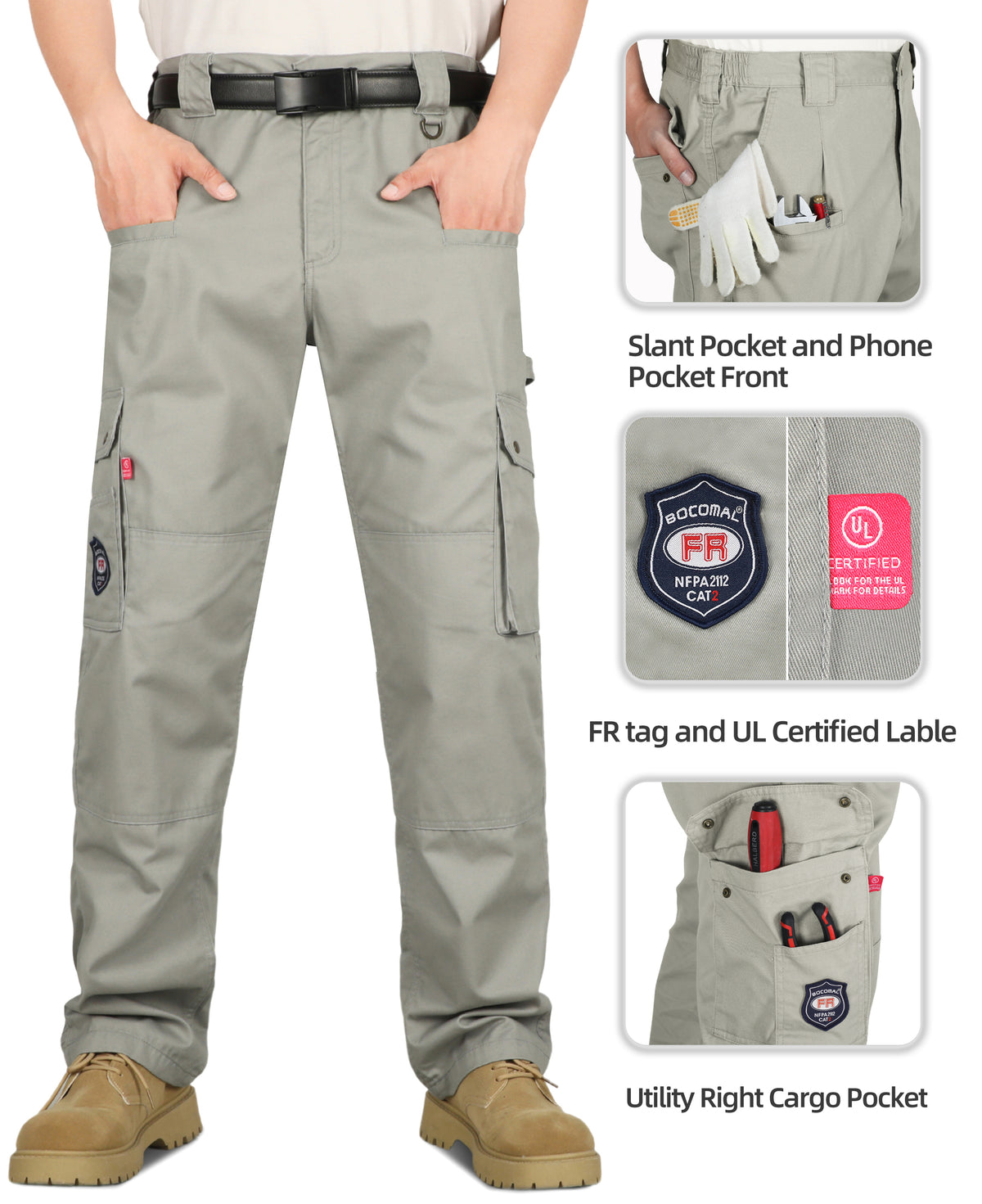 7.5OZ Cargo Pants-9 Pockets-3301