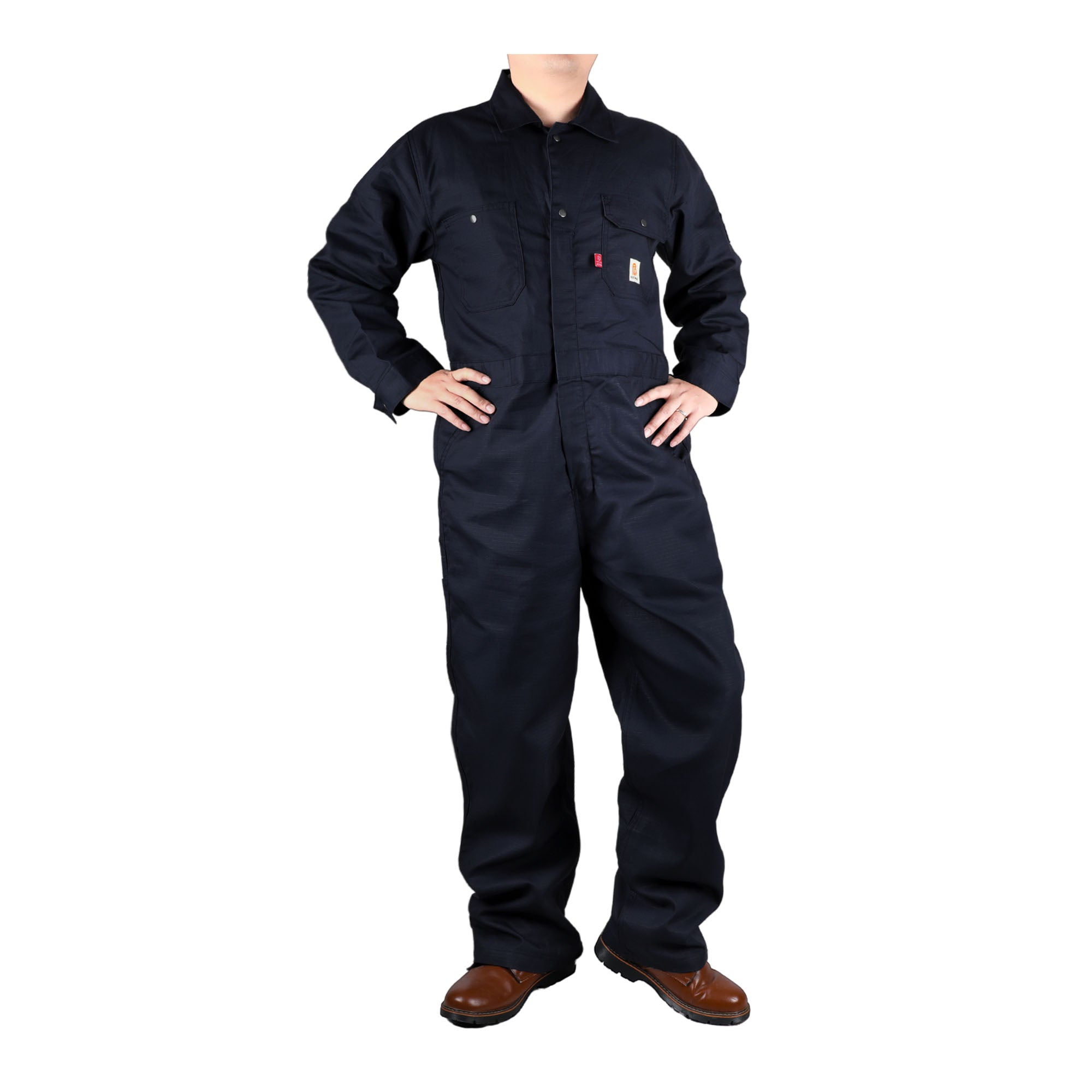 6OZ Coveralls With Button-2128