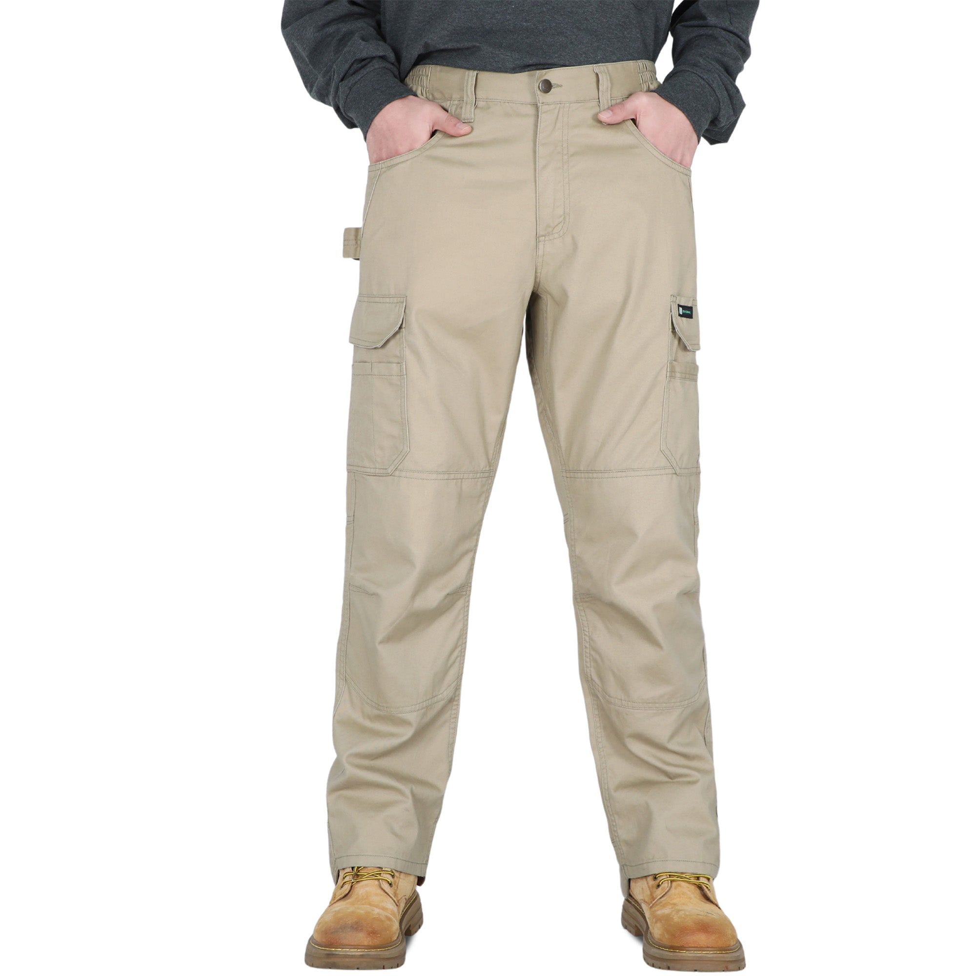 7oz Men's 12 Multi-Pockets 100% C Dura Comfort Water/Stain Resistant Work Cargo Pants - 031D