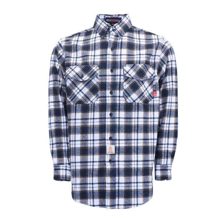 BOCOMAL FR Shirts Camicia ignifuga da uomo, resistente alle fiamme, 177 g, leggera, ideale per saldatura, XL BOCOMAL FR Shirts Camicia ignifuga da uomo, resistente alle fiamme, 177 g, leggera, ideale per saldatura, XL