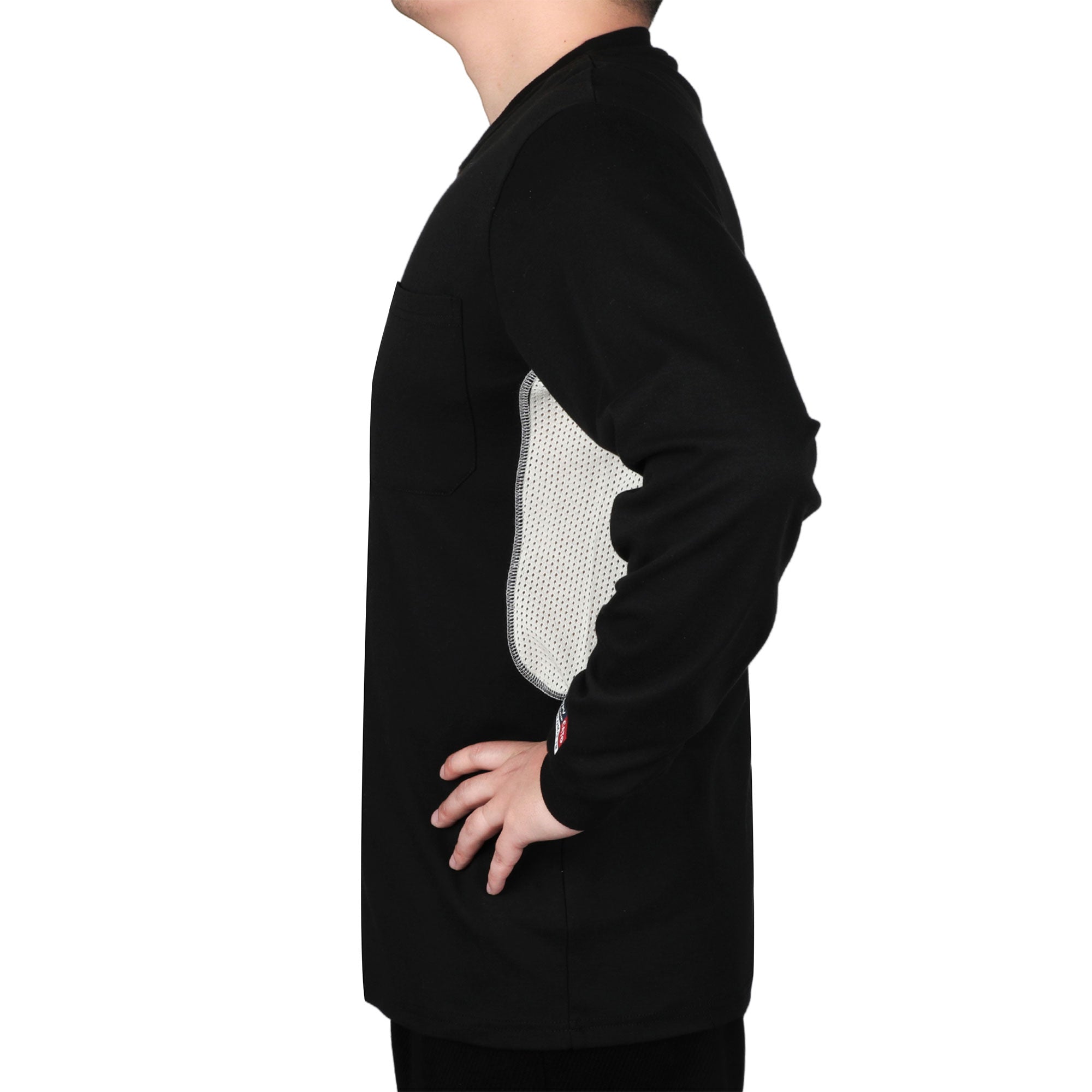 6OZ Button Pullover T-Shirts/Breathable Vented Design-6908