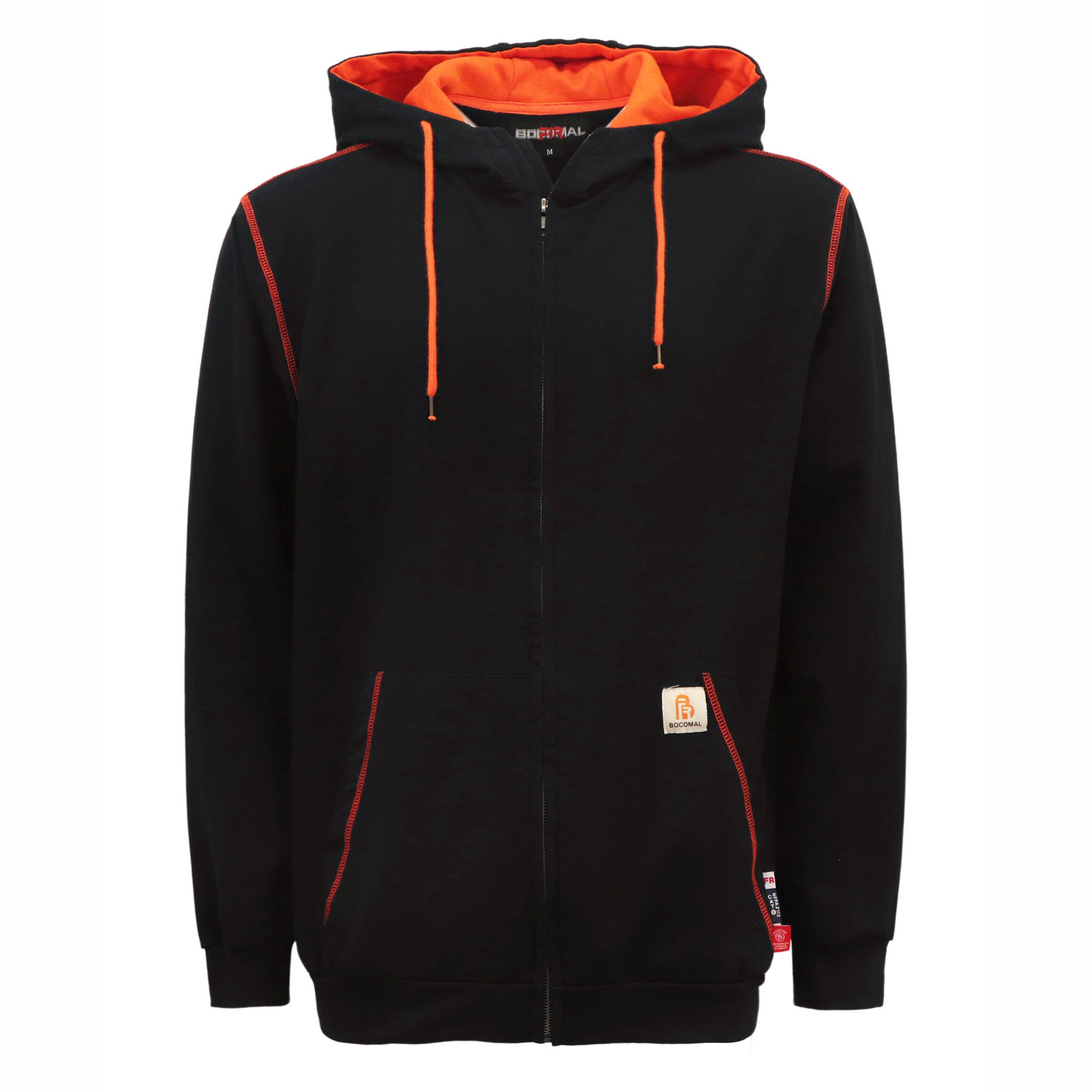 7.5OZ Classic Zipper Hoodies/Decorative Thread-1513