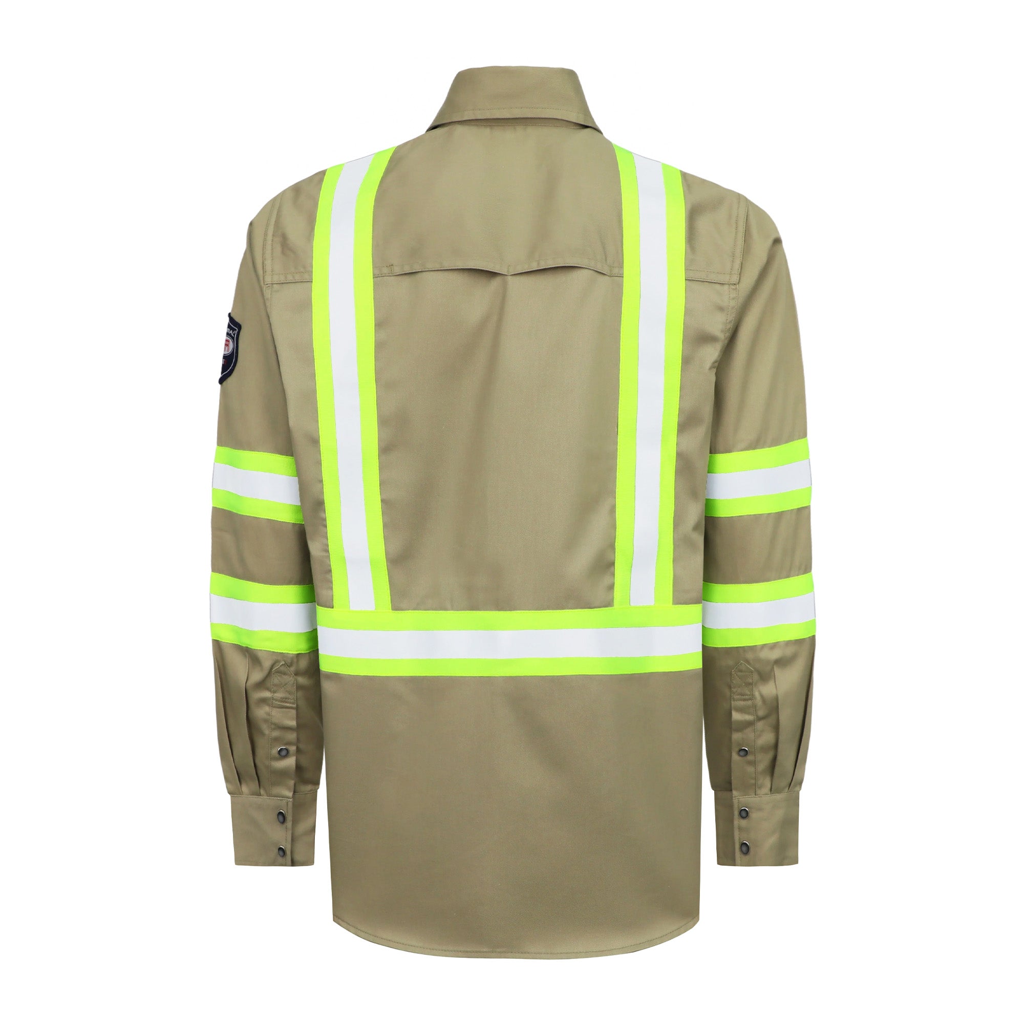 6.5OZ Lightweight Reflective High Visibility Breathable Mesh Vented FR Shirts - B207HV