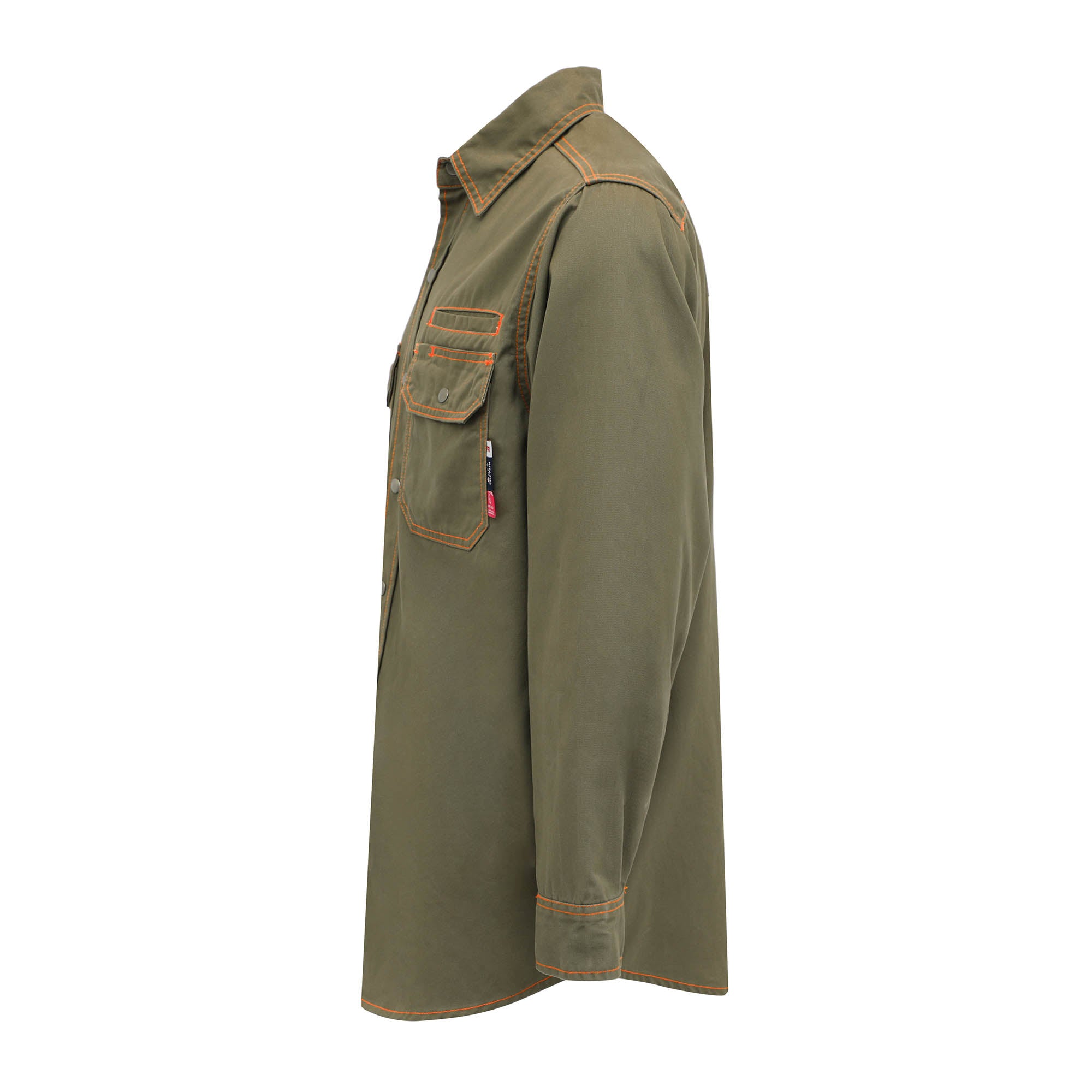 7.5OZ Solid Color  Shirts With Metal Button/Decorative Thread(Final sale)-3701