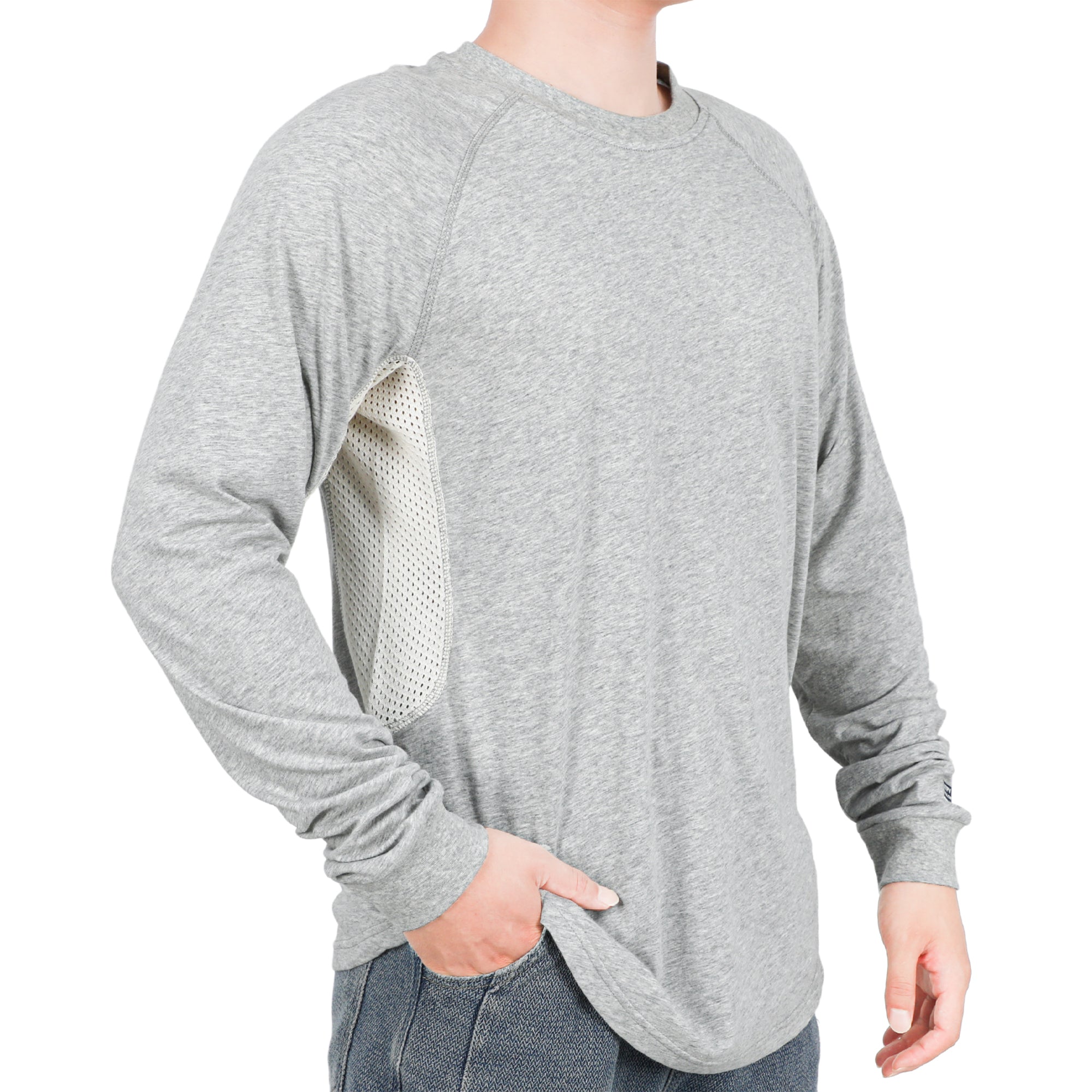 4.5OZ Vented Mesh Loose Fit EX Lightweight Flame Resistant Crew Neck T-Shirts-9717