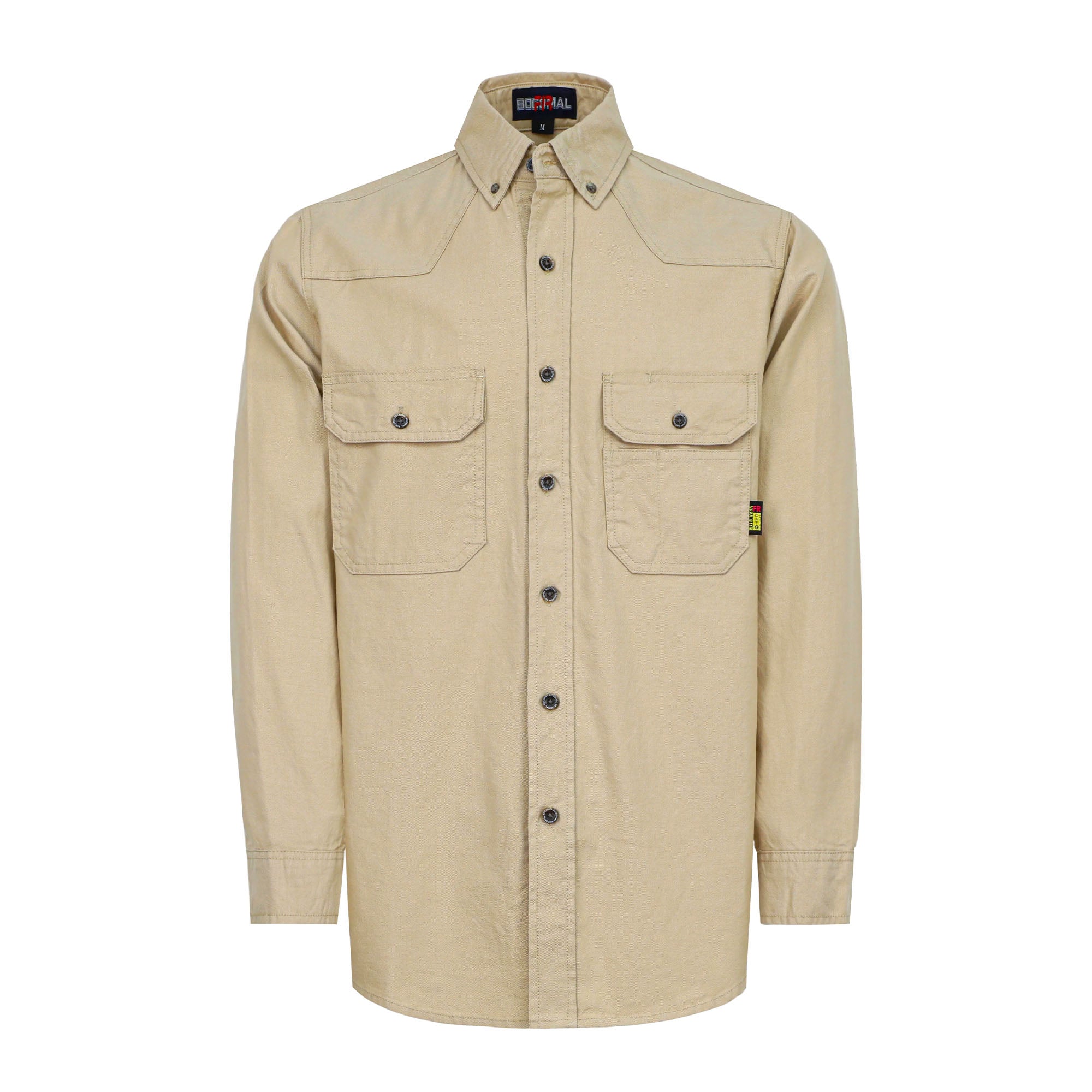 6.5oz Dura-Light Soft Heather Duck Flame Resistant Work Shirt -B639