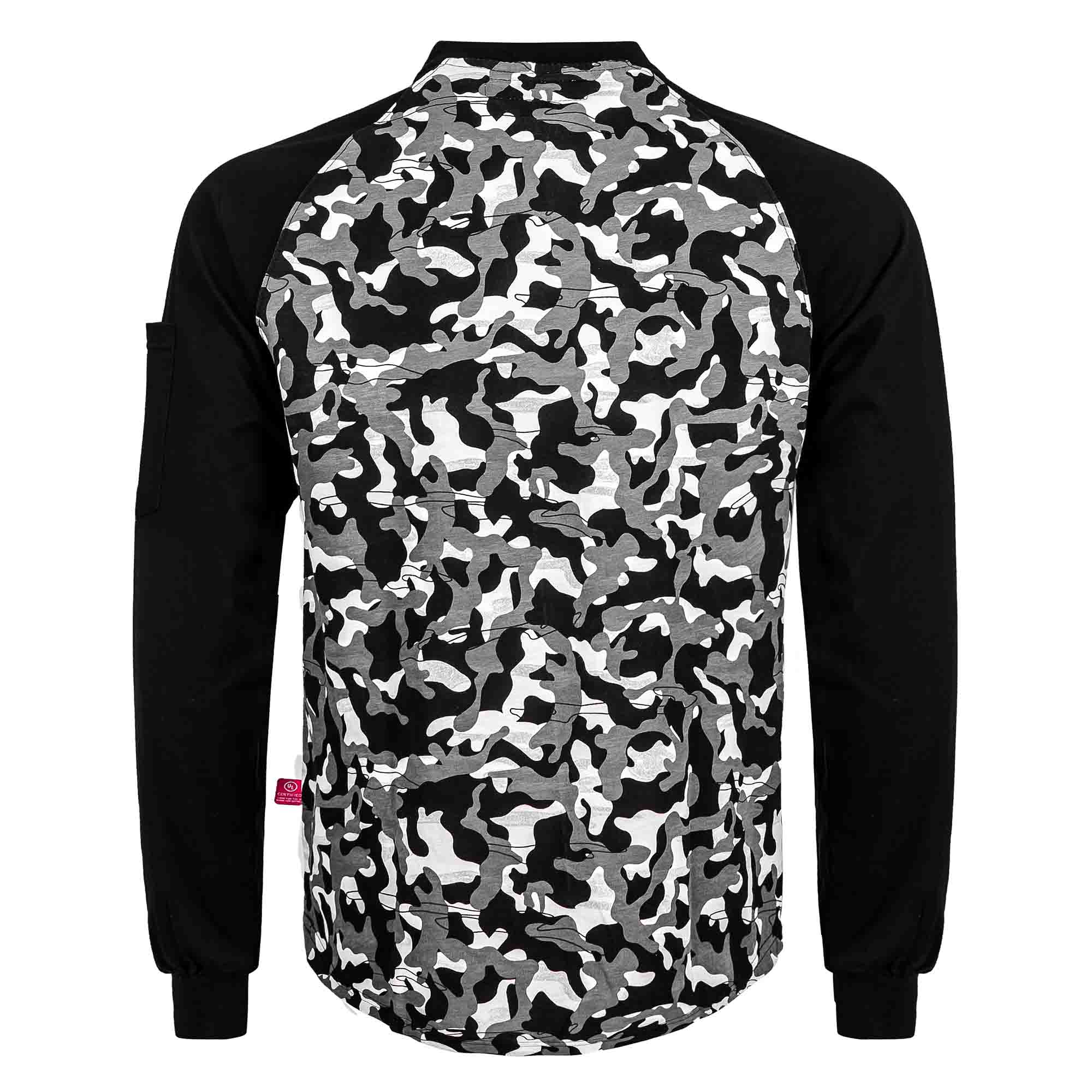 6OZ Button Pullover T-Shirt/New Camouflage-5724