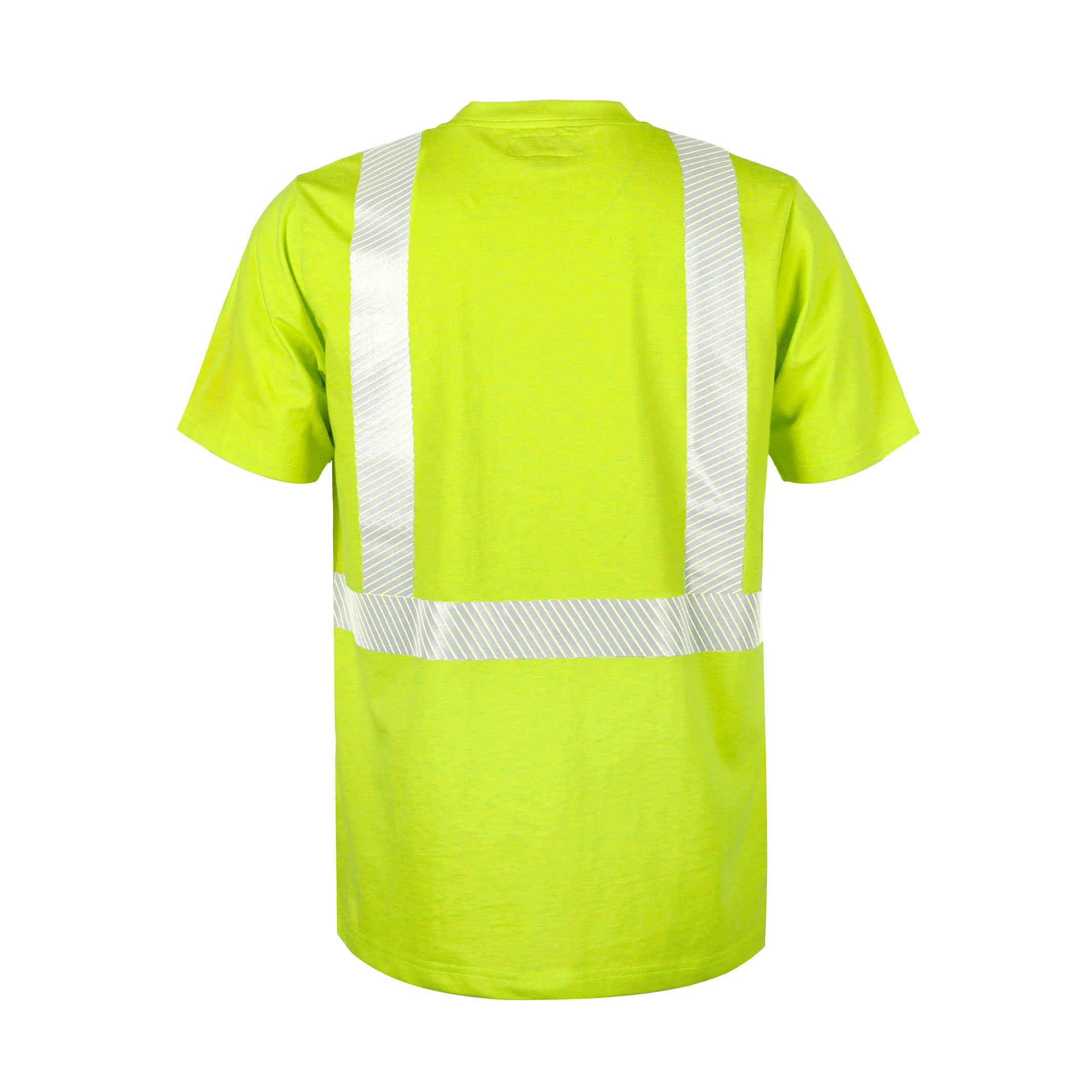 6oz Hi Vis Short Sleeve Flame Resistant Shirt Yellow Men's Safety Shirts-0524S