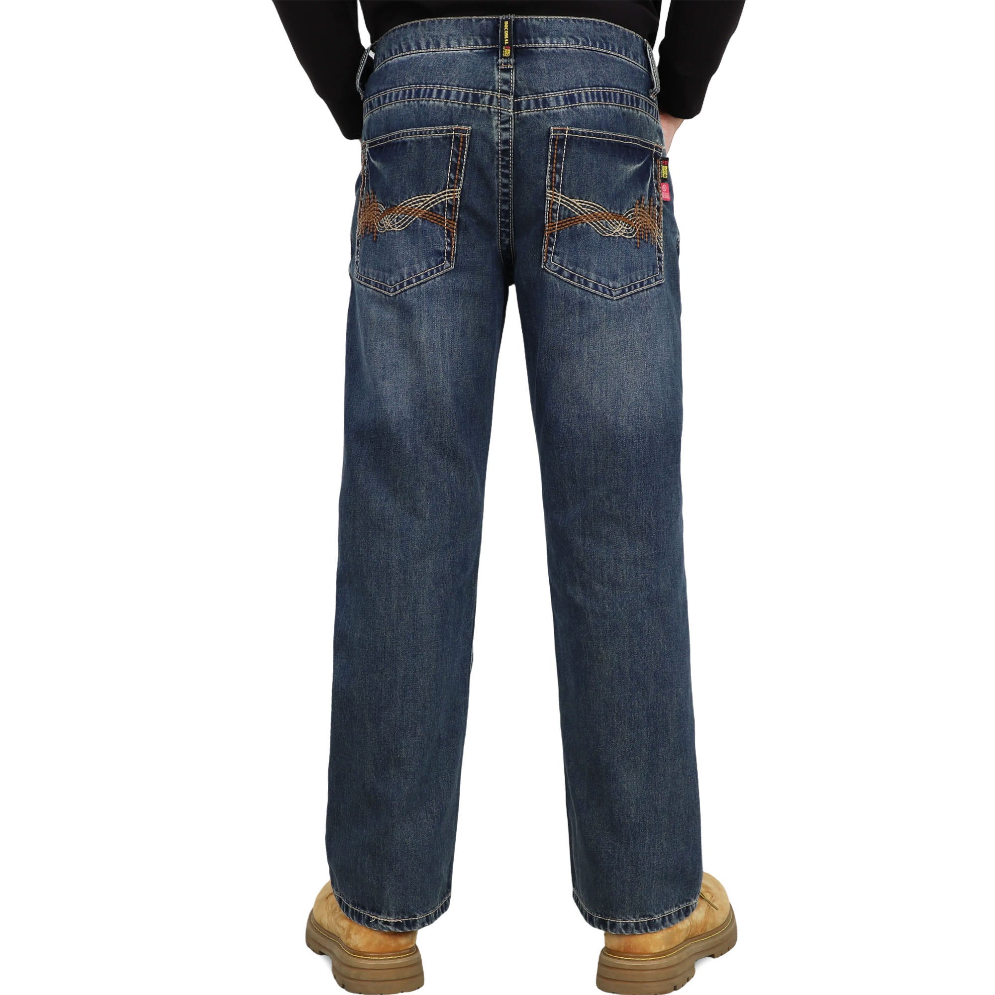 10OZ Midweight EX-Soft Relaxed Boot Vintage Washed FR Jeans-8306
