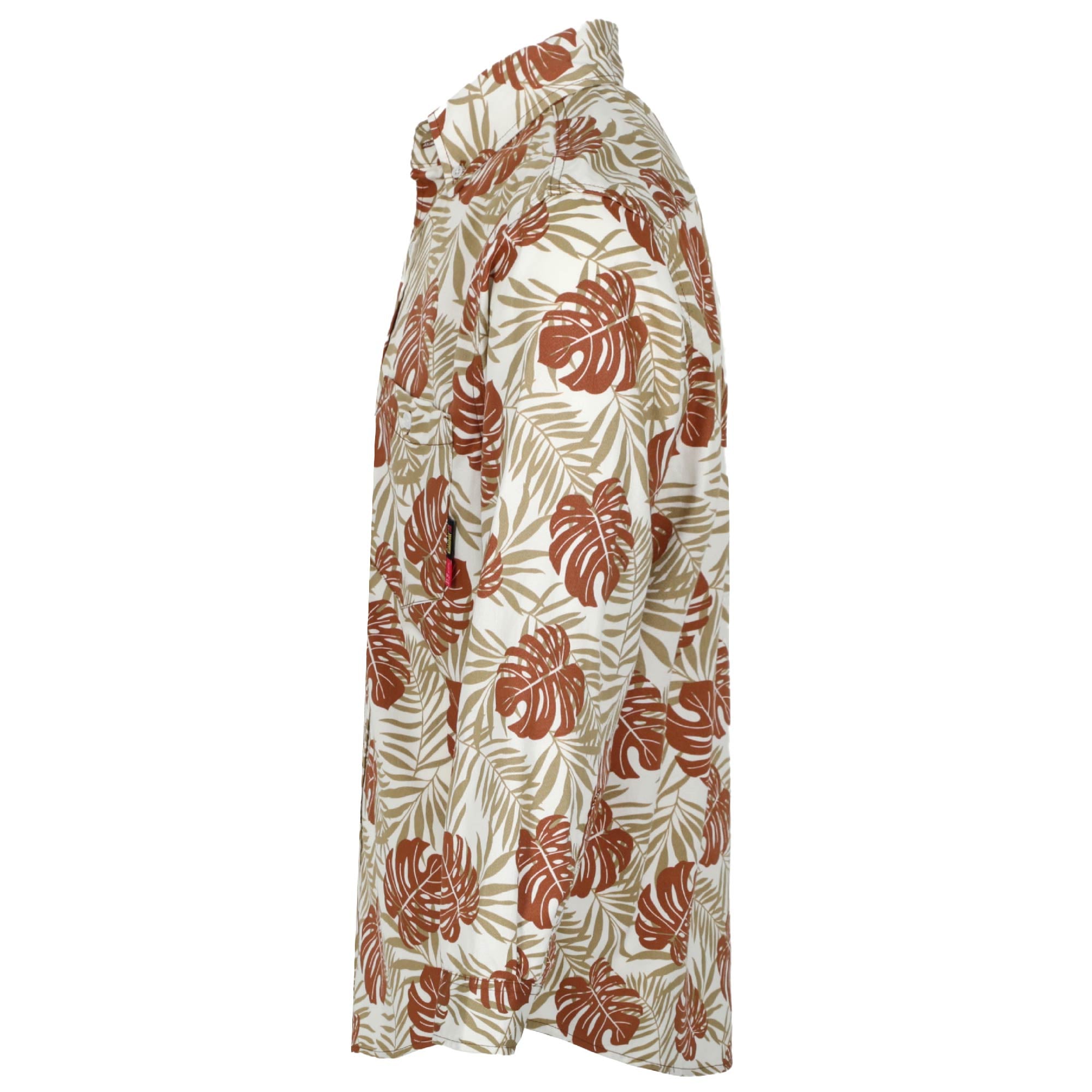 6.5OZ Printed Hawaii Lightweight Button Down Flame Resistant Shirts-0816A