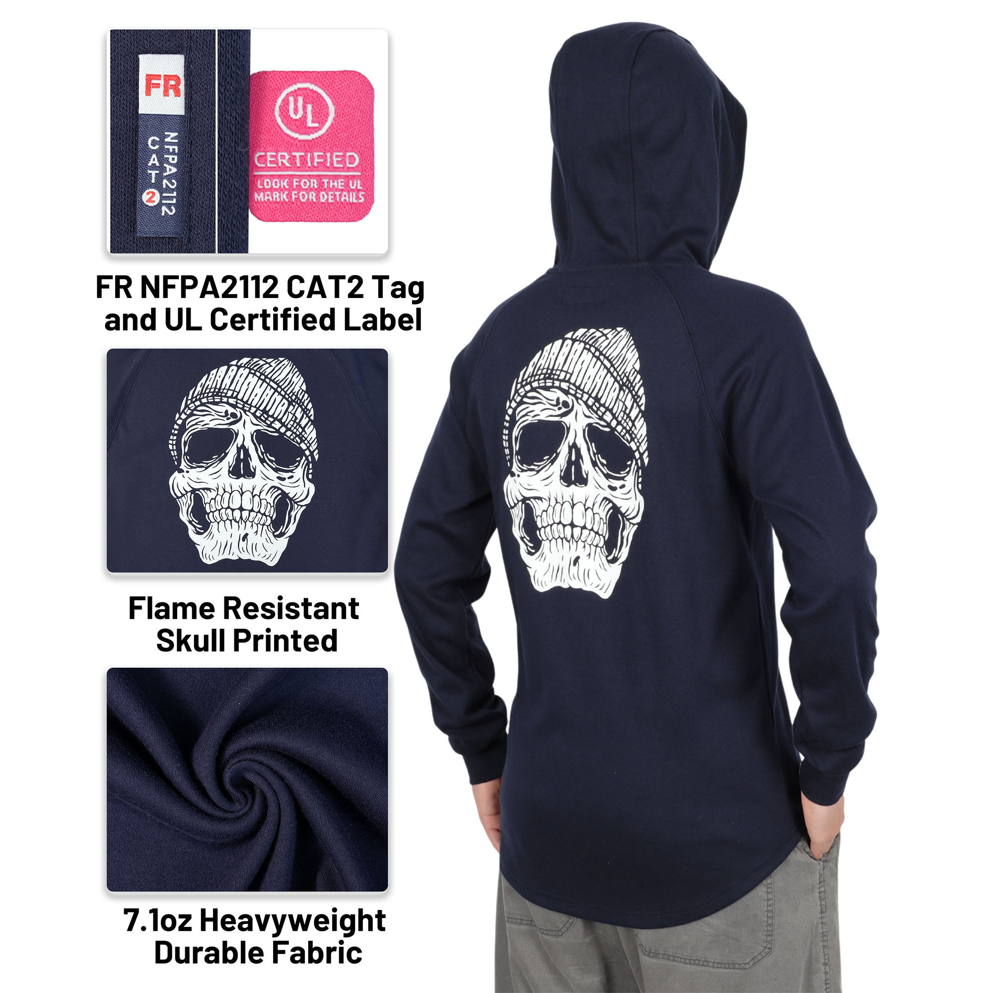 Printed Series Flame Resistant NFPA2112 CAT2 Work T-Shirt/Hoodies(Final Sale)