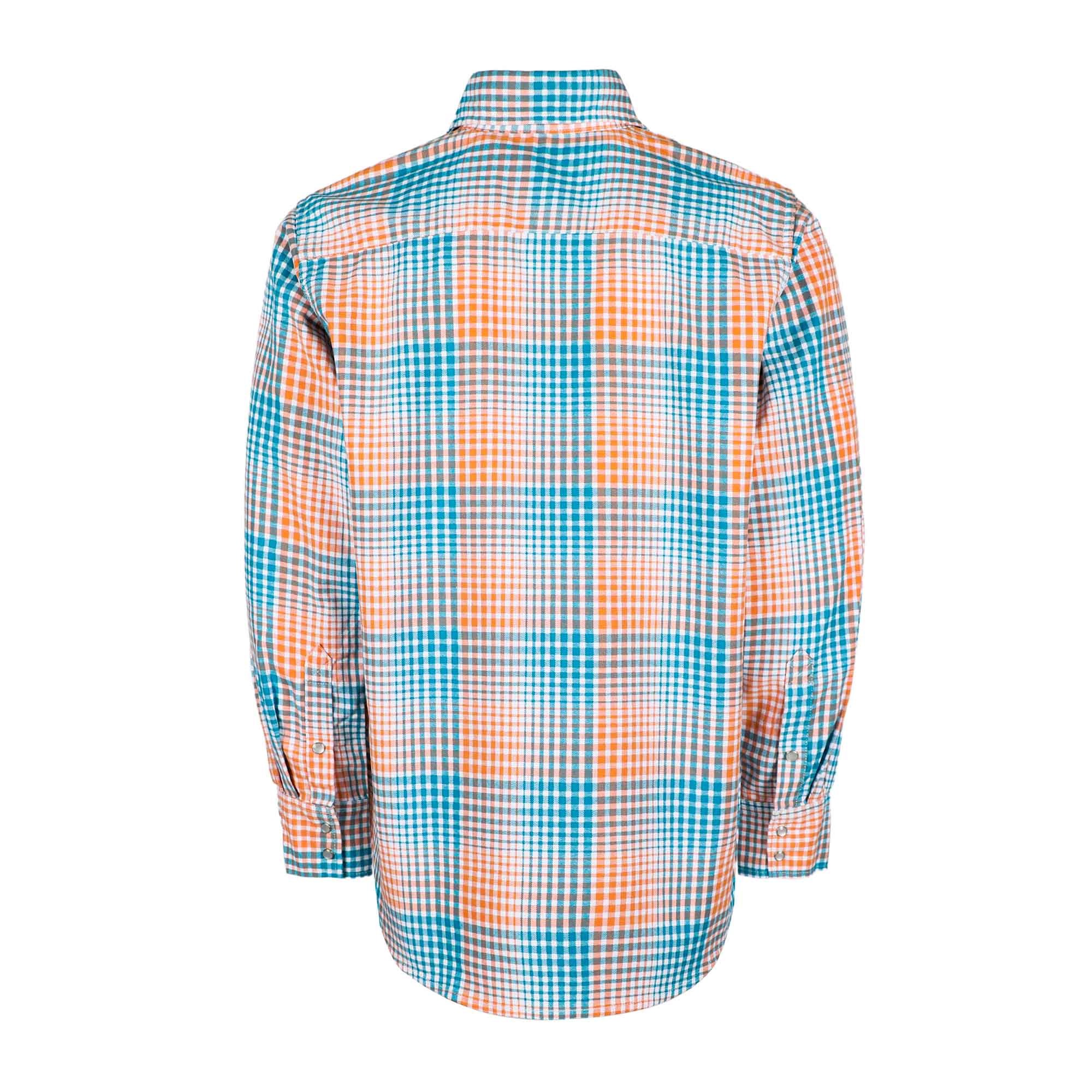 7.5OZ Printed Plaid Shirts With Metal Button(Final Sale)-3710