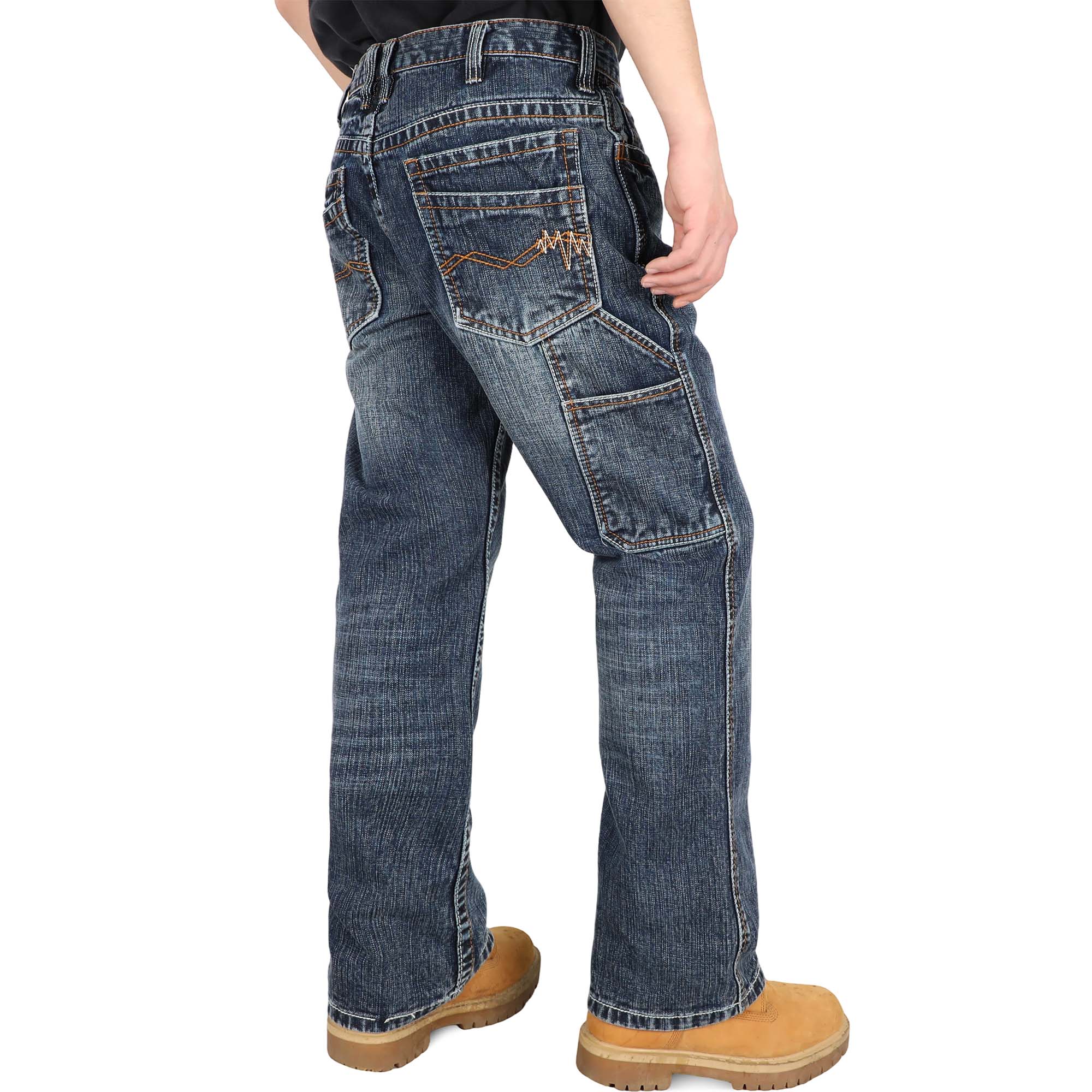 13.5OZ Heavywight Dura-Rugged Slub Denim Jeans(NON-FR)