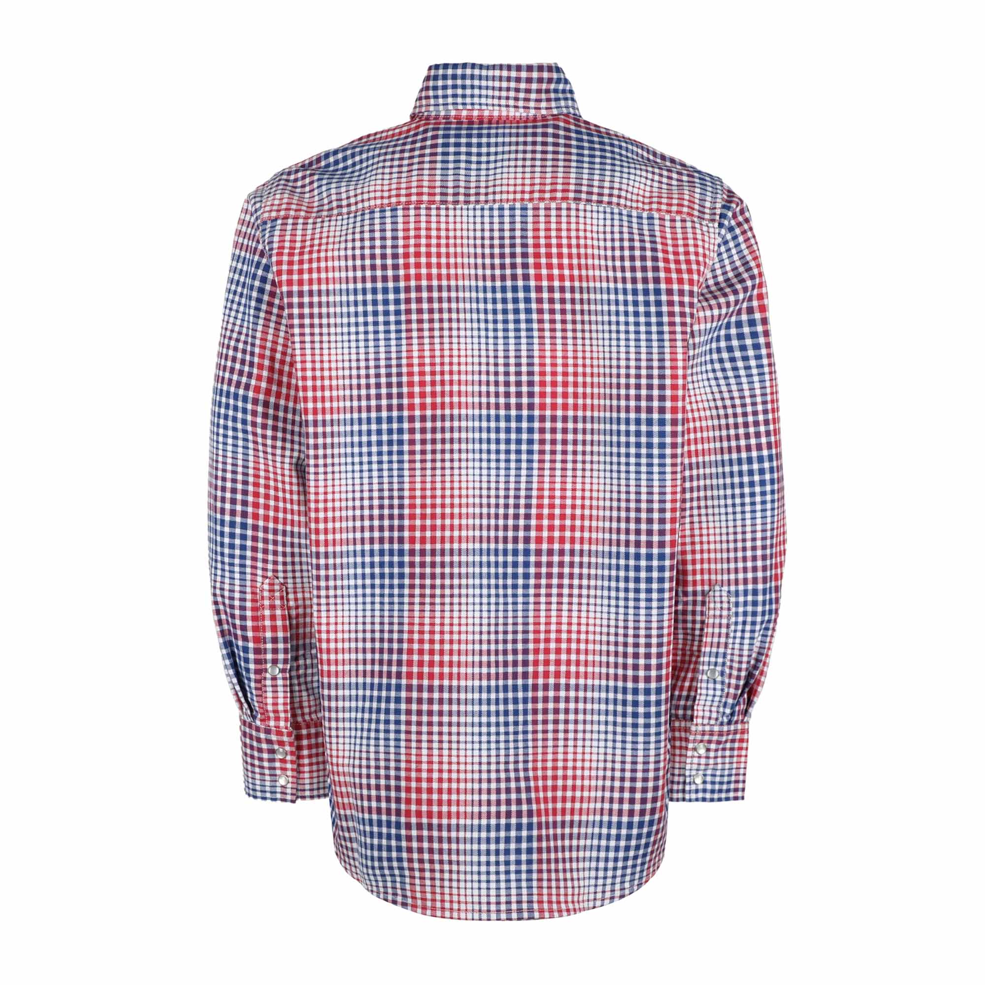 7.5OZ Printed Plaid Shirts With Metal Button(Final Sale)-3710