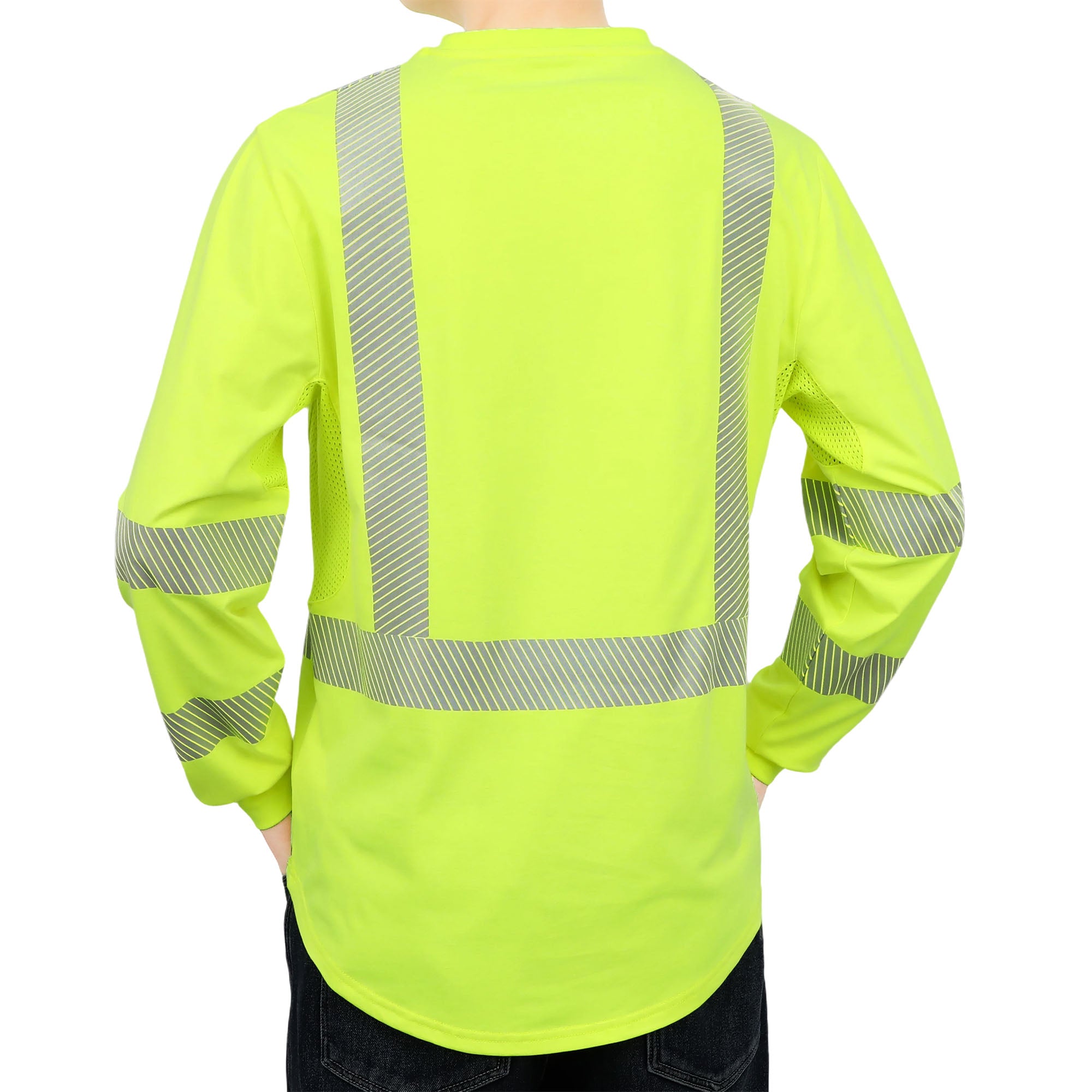 6.5OZ FR Hi Vis Reflective Vented Mesh Modacrylic Cotton Inherent T-Shirt-6036