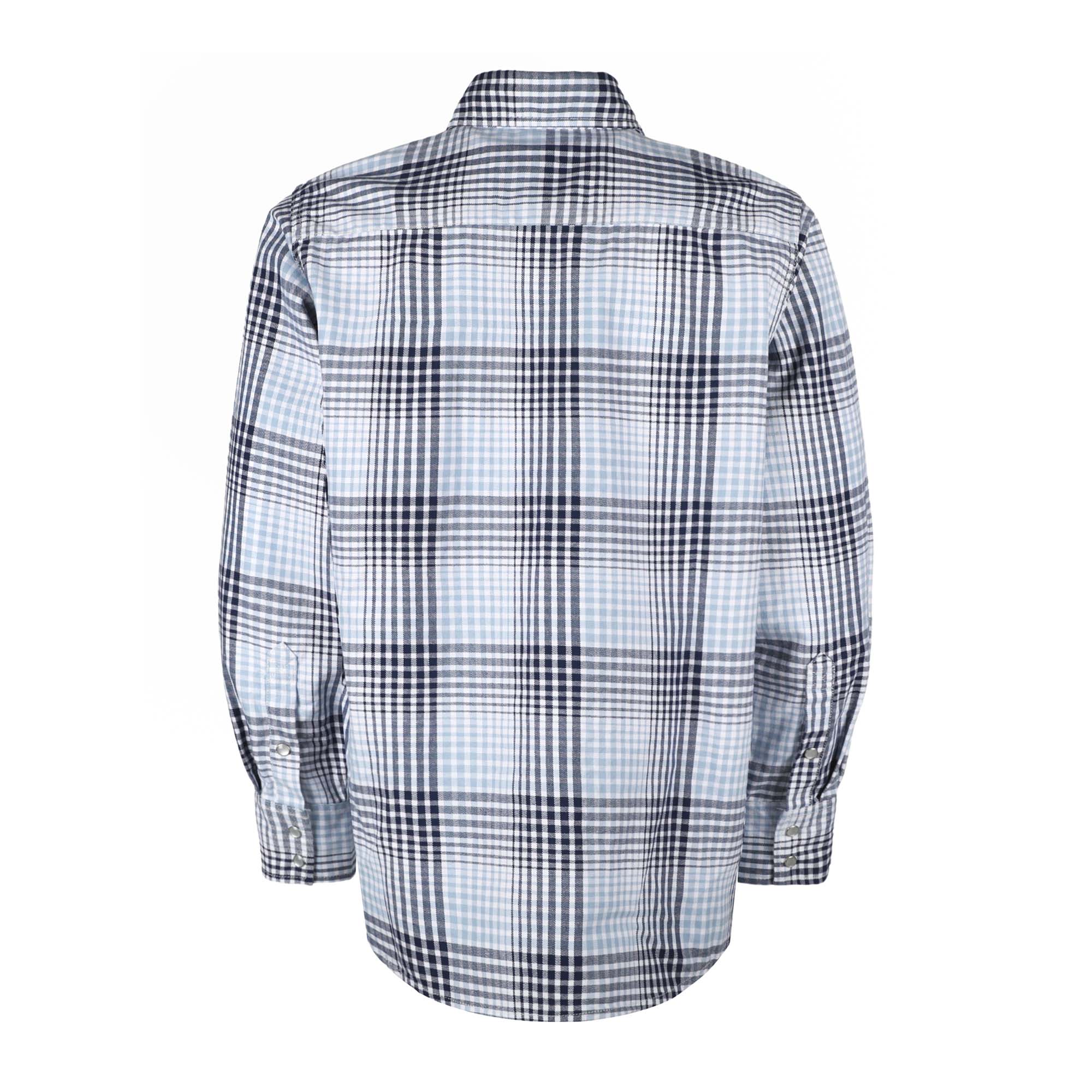 7.5OZ Printed Plaid Shirts With Metal Button(Final Sale)-3710
