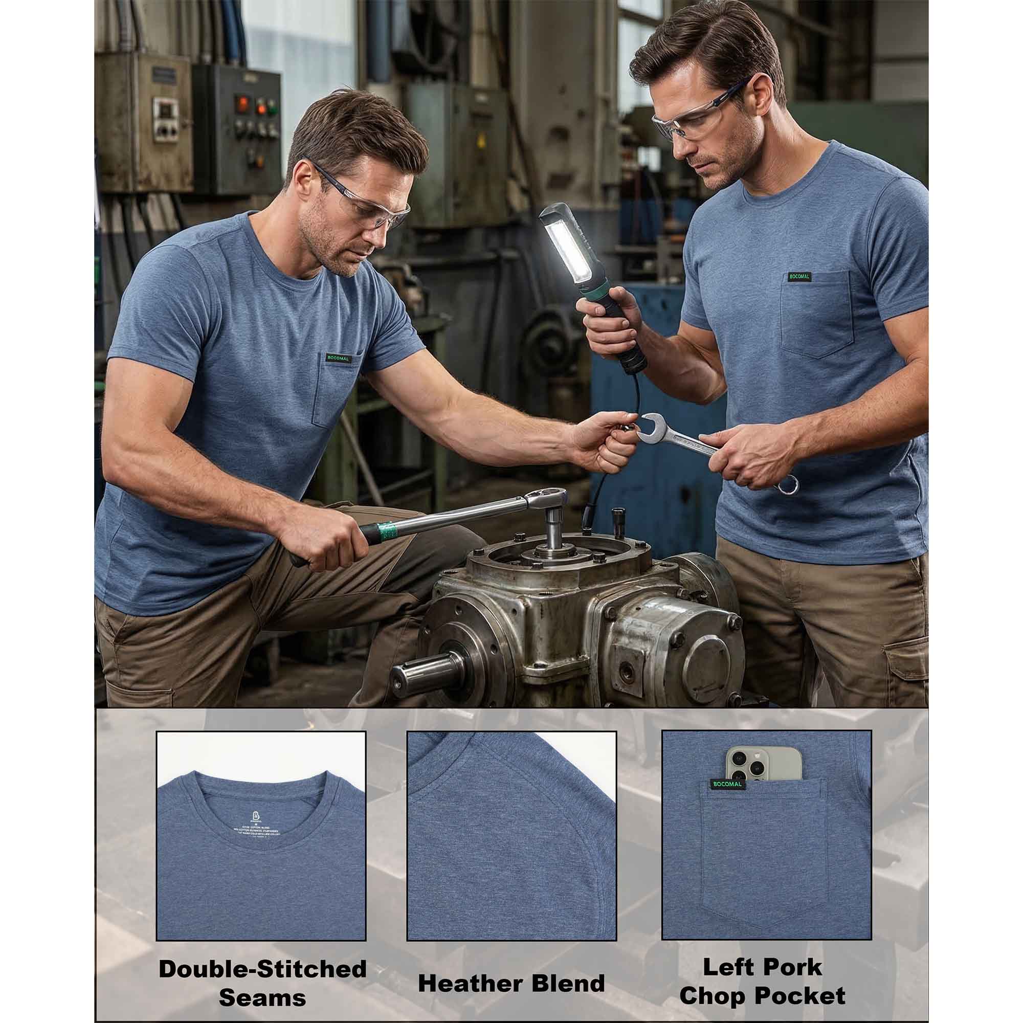 5.5OZ Lightweight Short Sleeve Tee (NON-FR)-TS011N