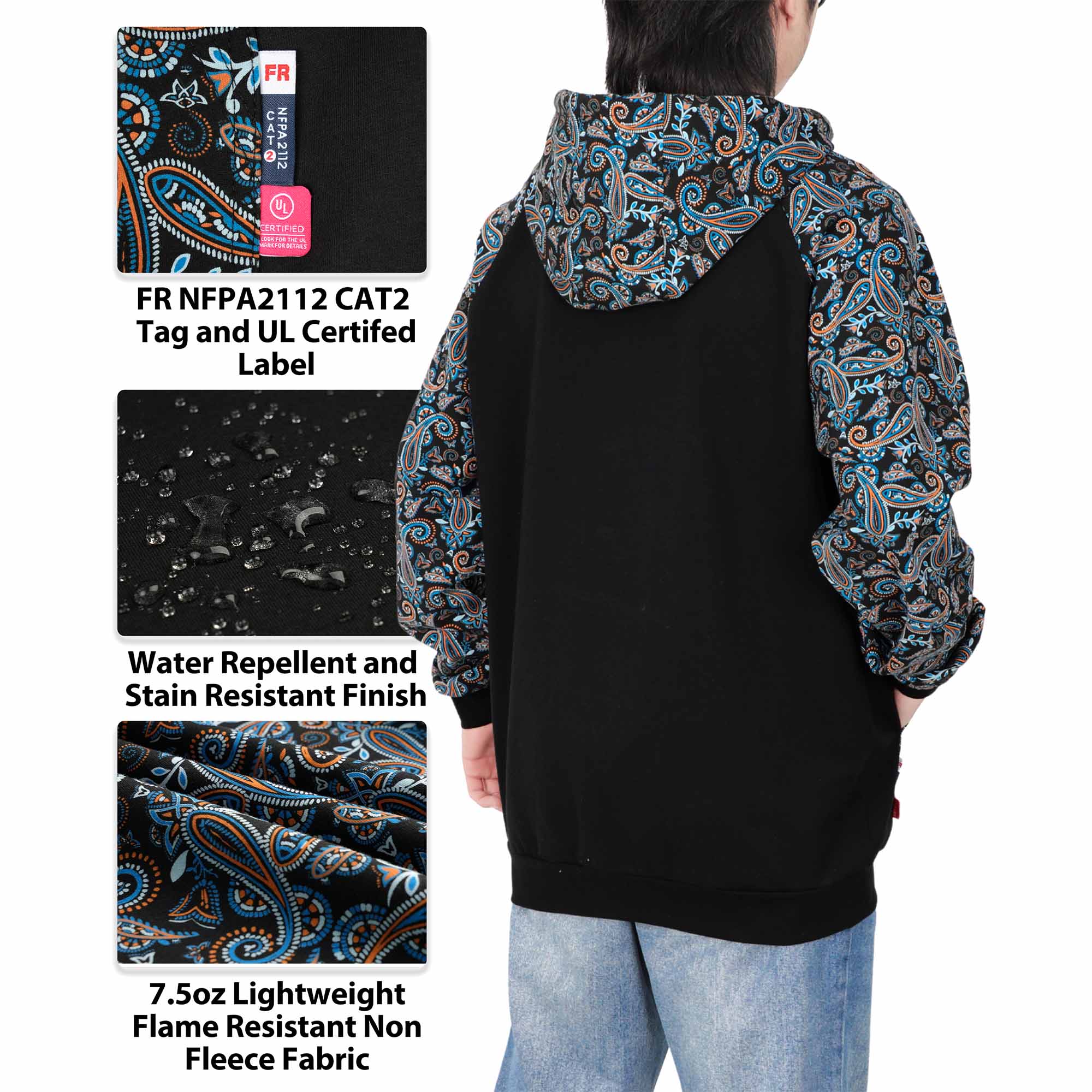 7.5OZ Pullover Hoodies/Camouflag-4913/4913P